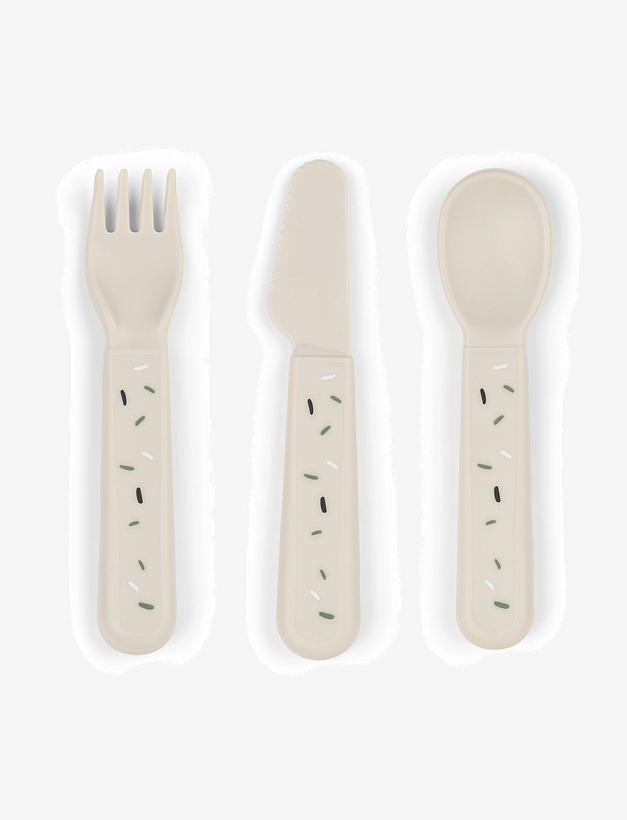 Done by Deer - Foodie cutlery set Confetti Sand - essgeschirr - sand - 0