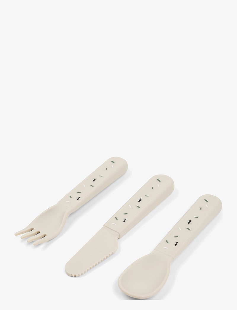 Done by Deer - Foodie cutlery set Confetti Sand - vaisselle - sand - 1