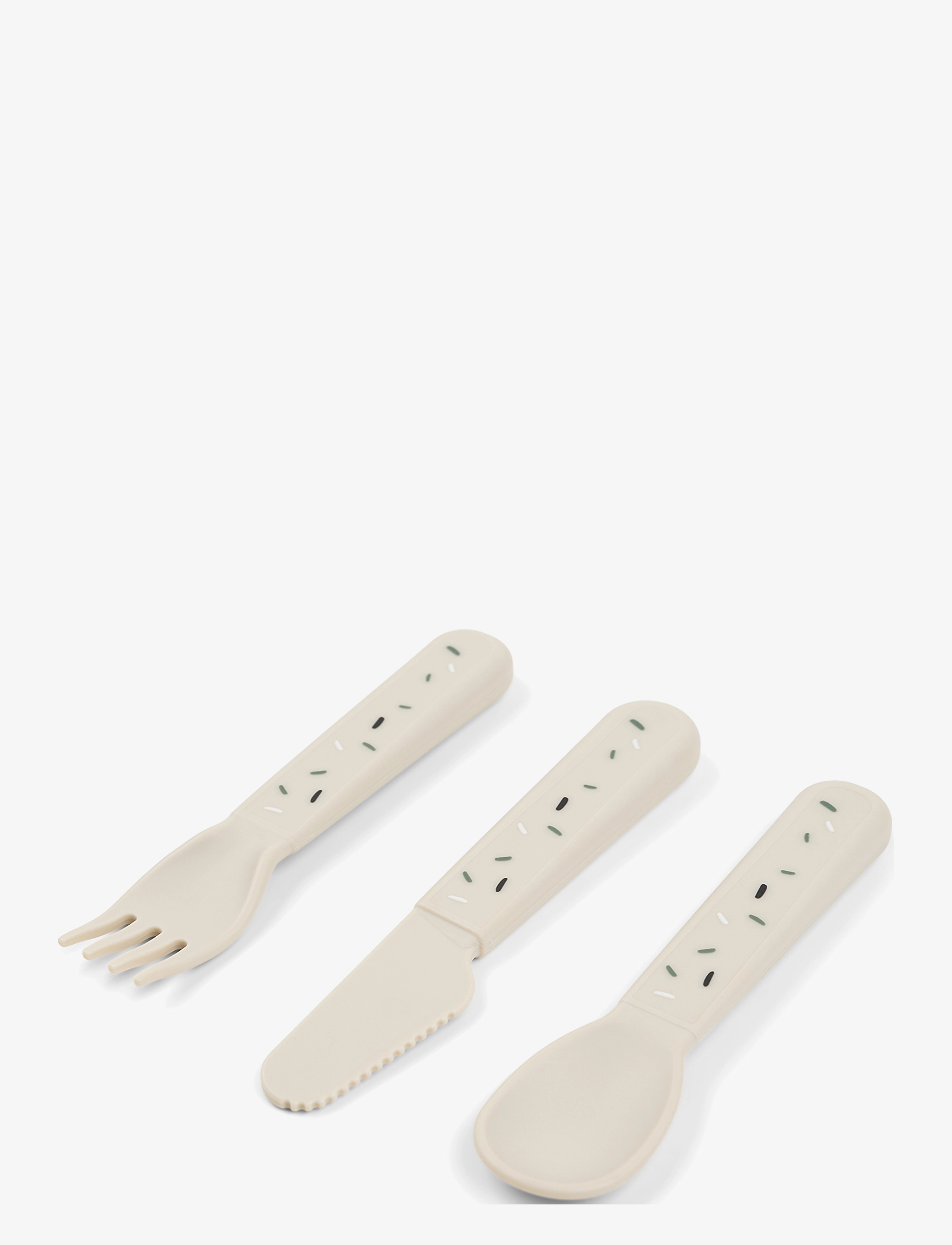 Done by Deer - Foodie cutlery set Confetti Sand - dinner sets - sand - 1