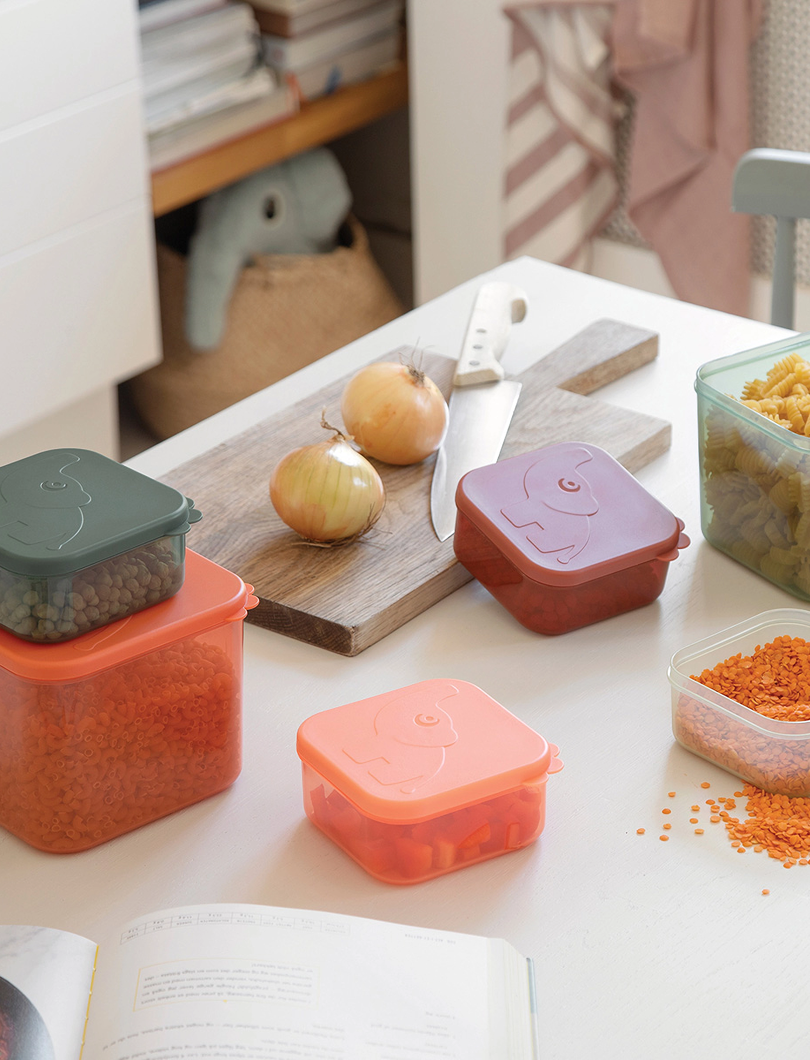 Done by Deer - Food storage container set L Elphee Papaya - papaya - 4