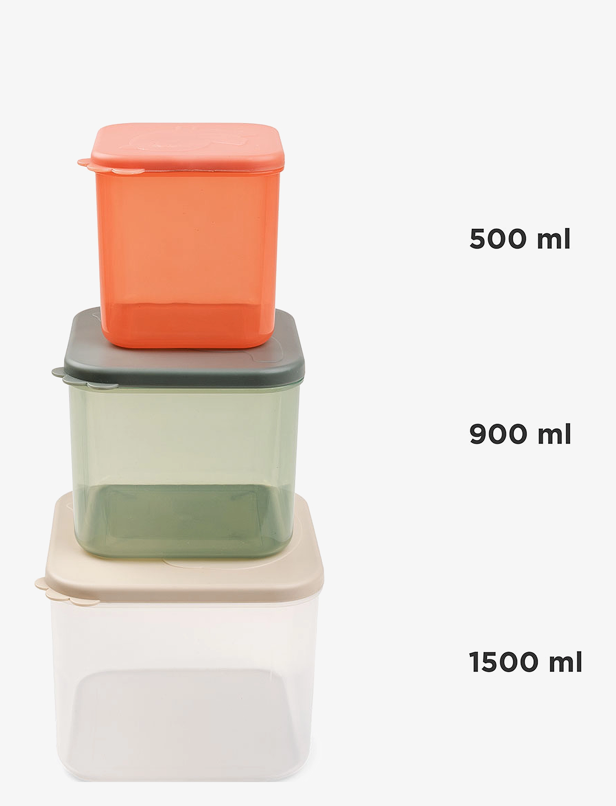 Done by Deer - Food storage container set L Elphee Colour mix - baby food containers - colour mix - 1