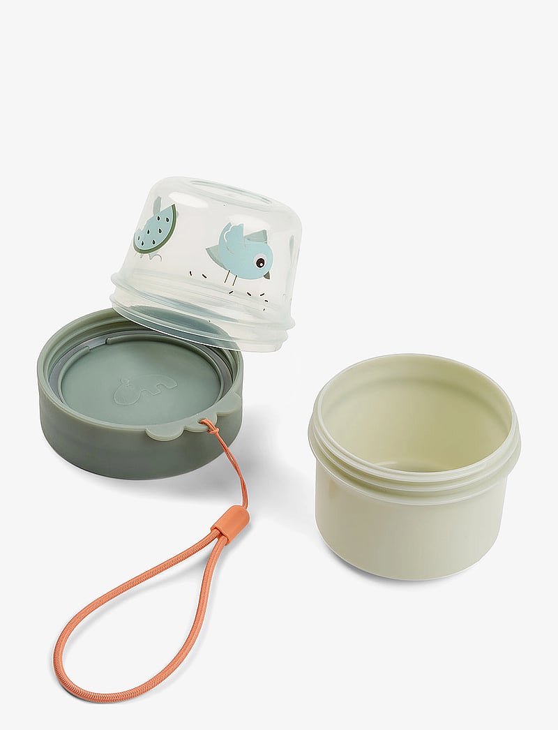 Done by Deer - To go 2-way snack container S Birdee Green - pojemniki na żywność dla niemowląt - green - 1