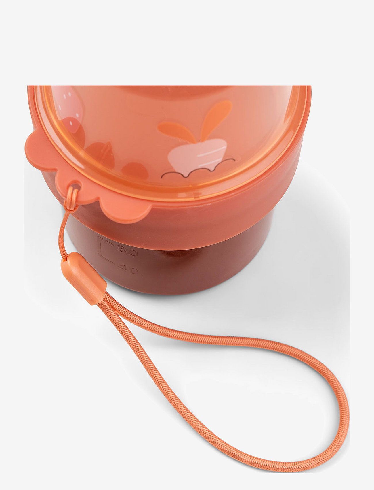 Done by Deer - To go 2-way snack container S Birdee Papaya - papaya - 2