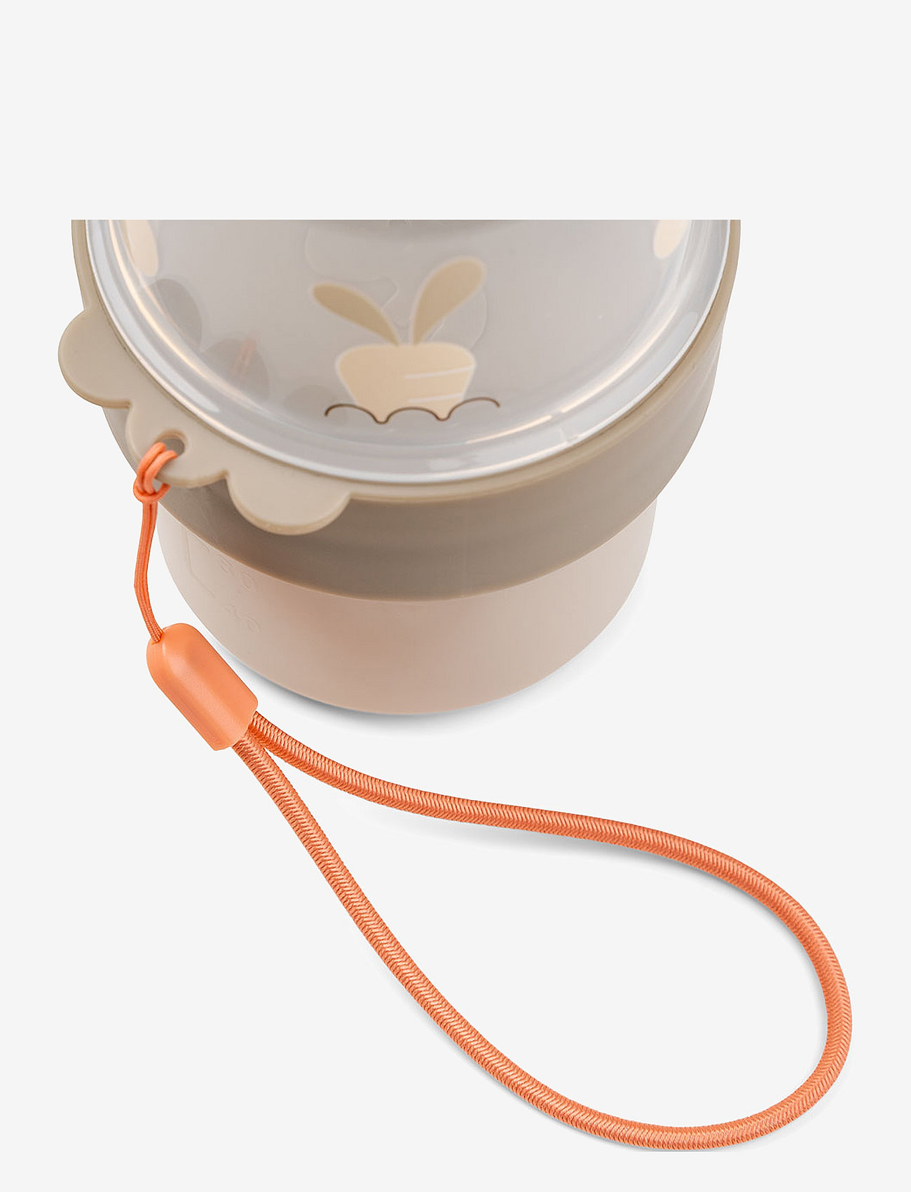 Done by Deer - To go 2-way snackbøtte S Birdee Sand - opbevaringsbøtter til babymad - sand - 2