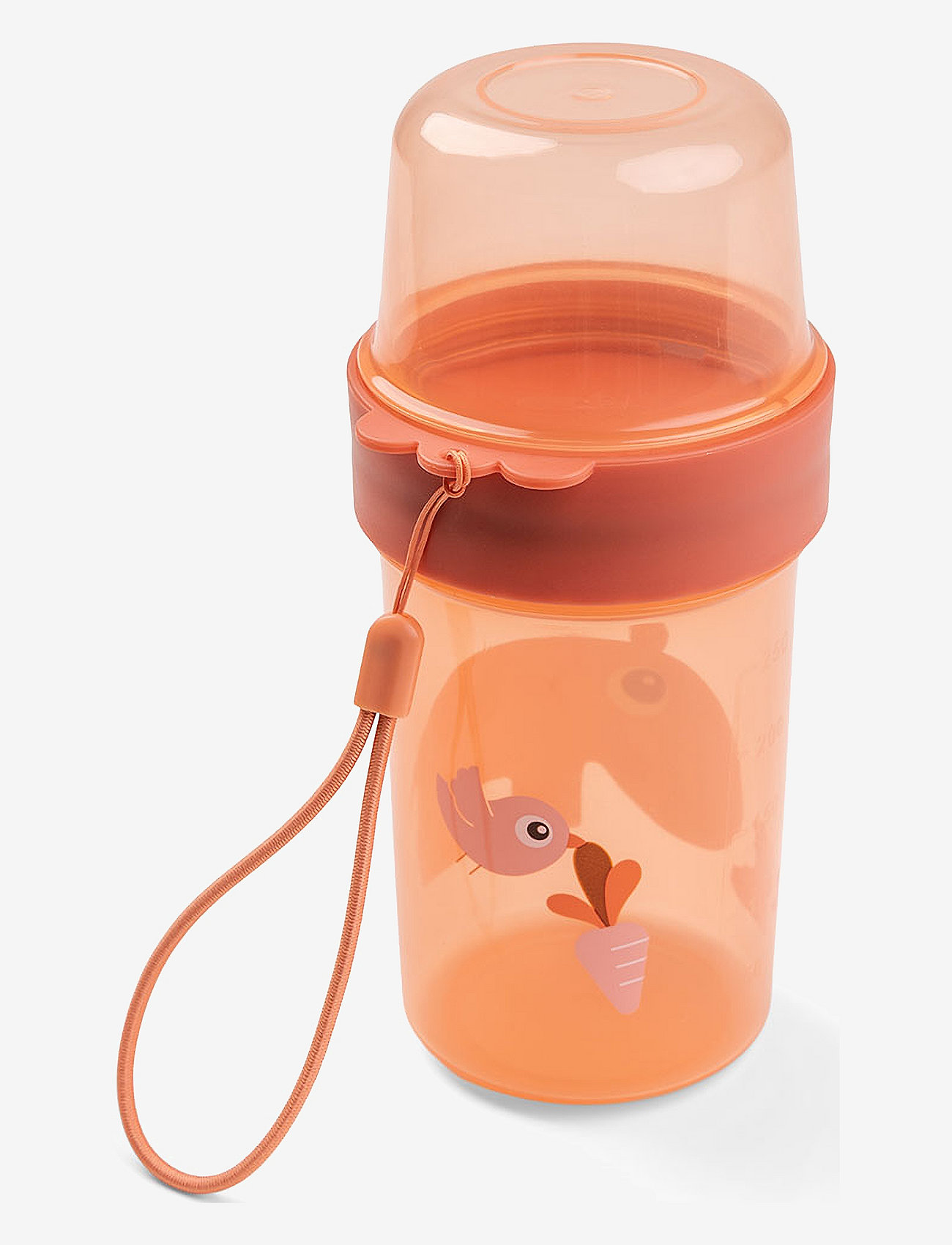 Done by Deer - To go 2-way snack container L Ozzo Papaya - papaya - 1