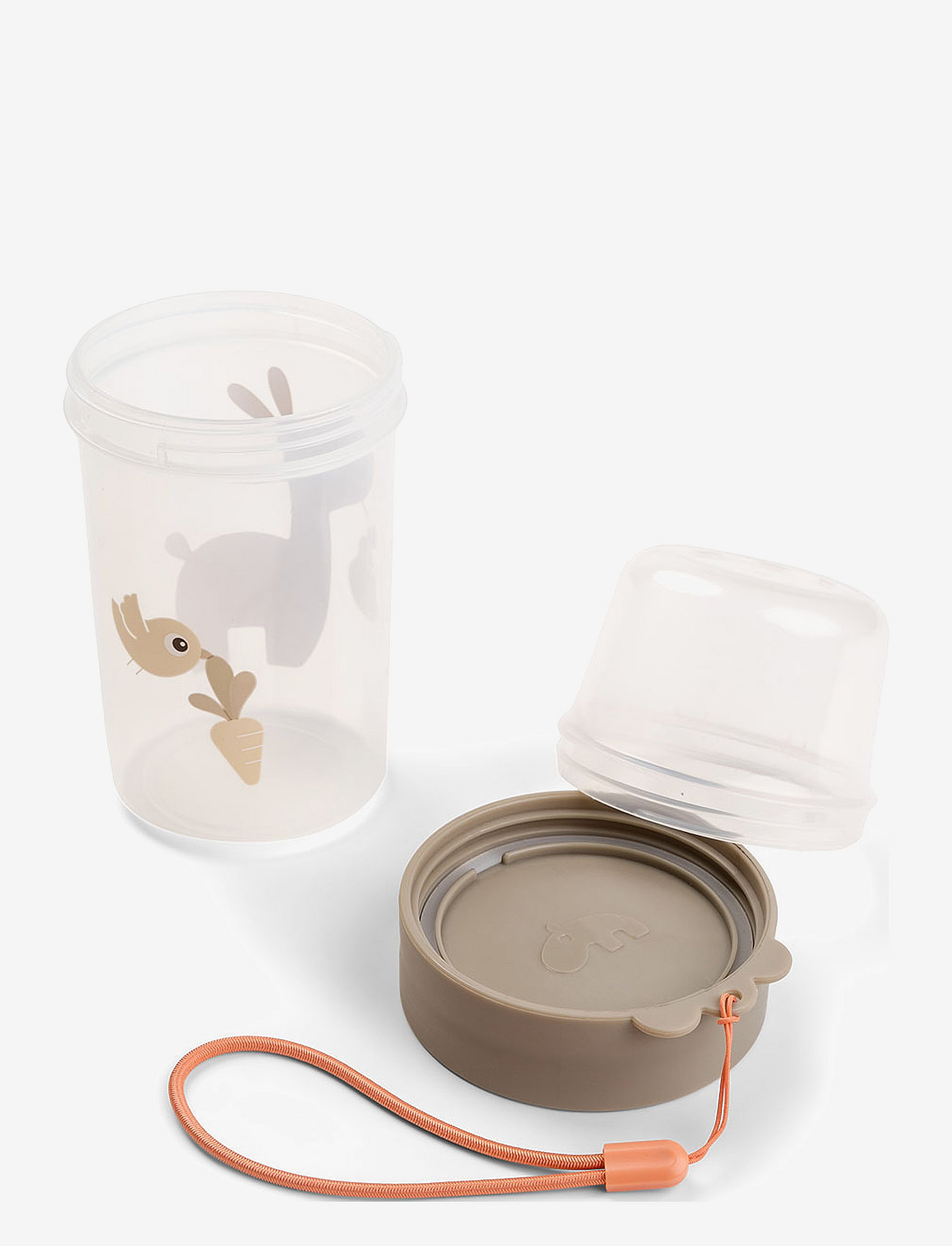 Done by Deer - To go 2-way snack container L Lalee Sand - beebitoidu anumad - sand - 2