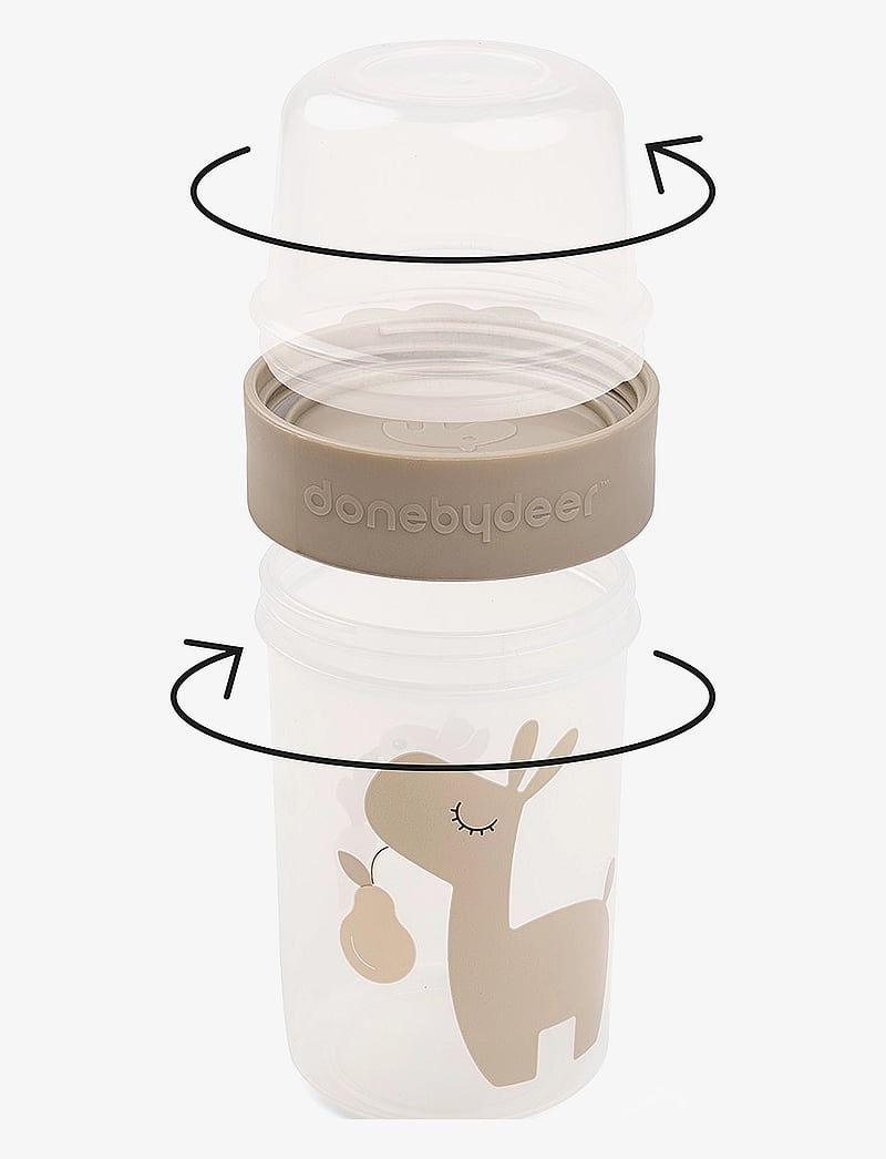 Done by Deer - To go 2-way snack container L Lalee Sand - behälter für babynahrung - sand - 3