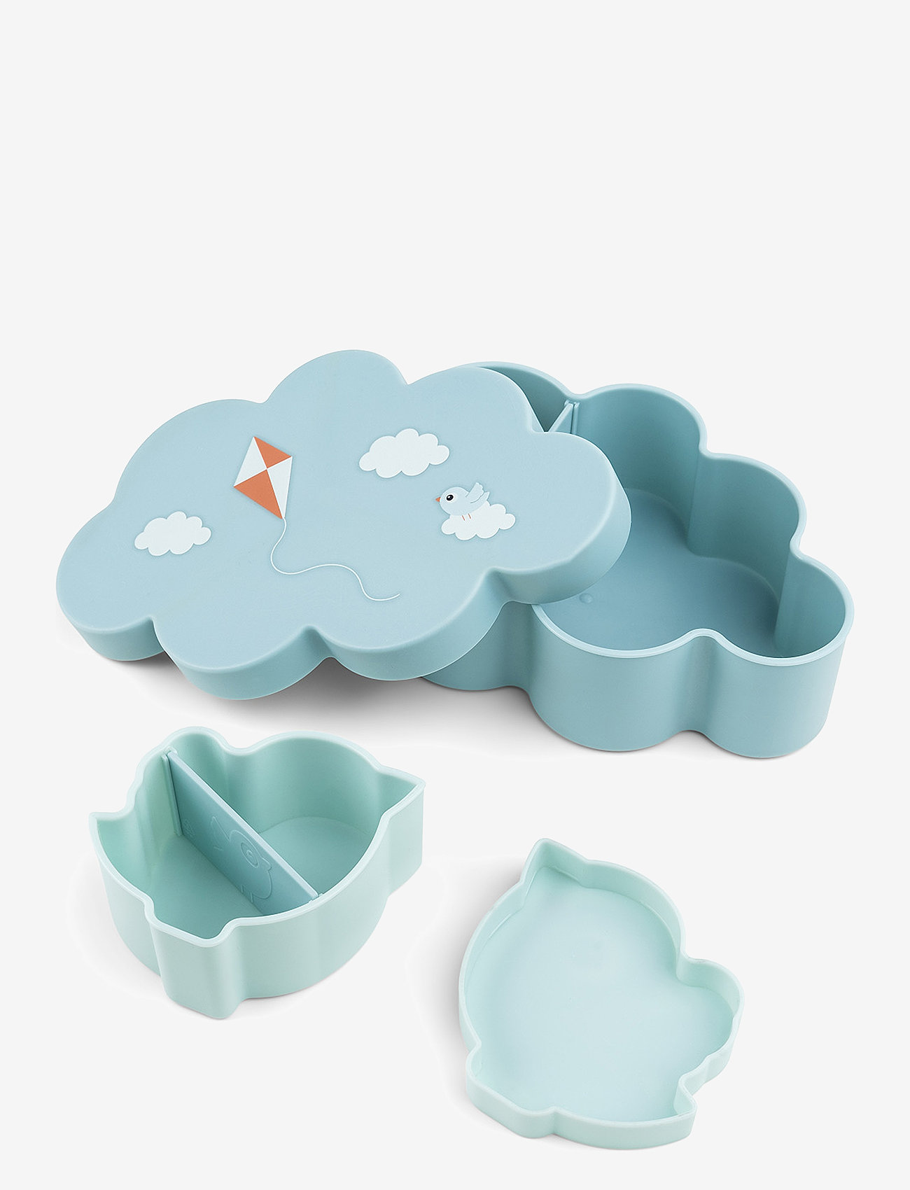 Done by Deer - Lunch & snack box w/straw bottle Playground Blue - beebipudelid - blue - 2