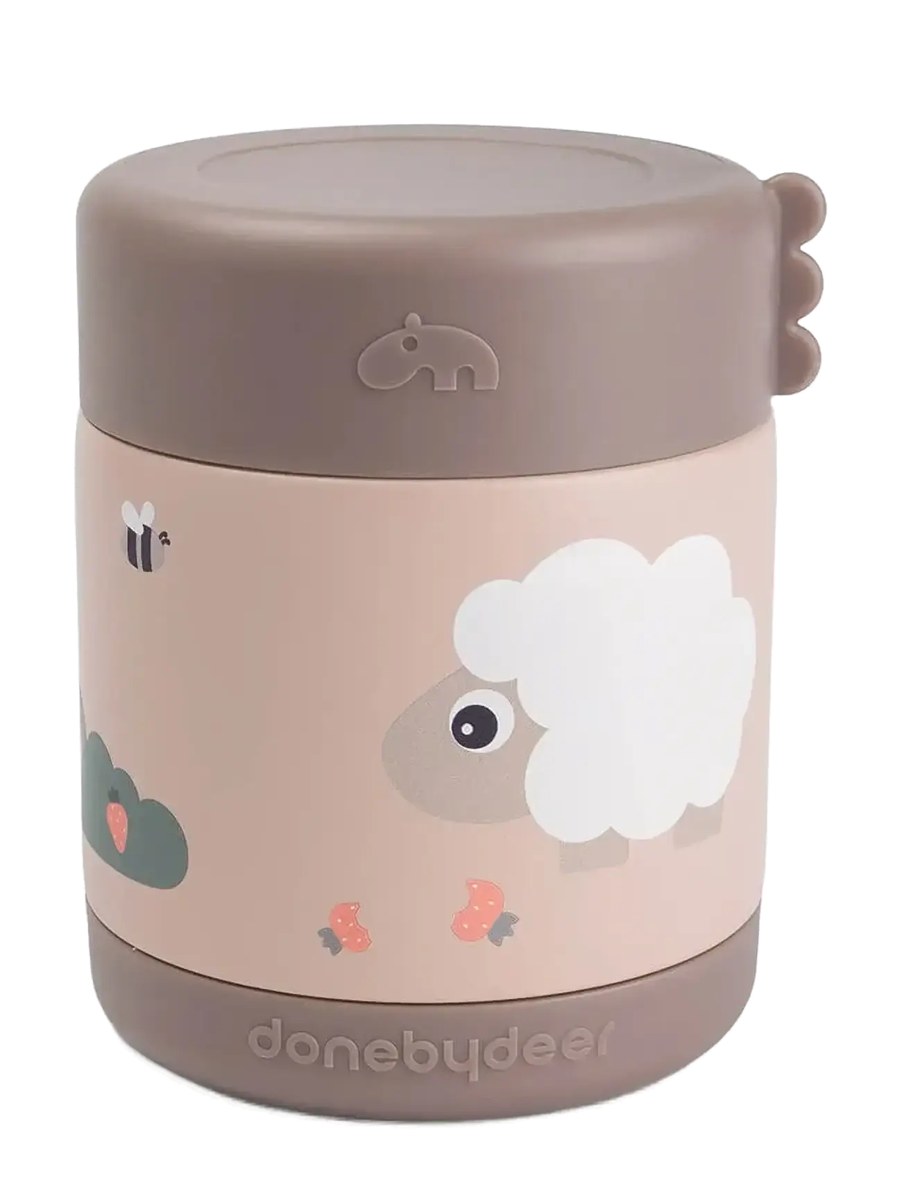 Done by Deer Insulated food jar Tiny farm Powder 300 ml - Done by Deer - POWDER / pink/rose