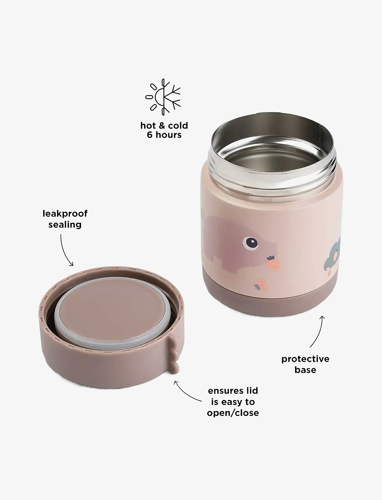 Done by Deer - Insulated food jar Tiny farm Powder 300 ml - behälter für babynahrung - powder - 3