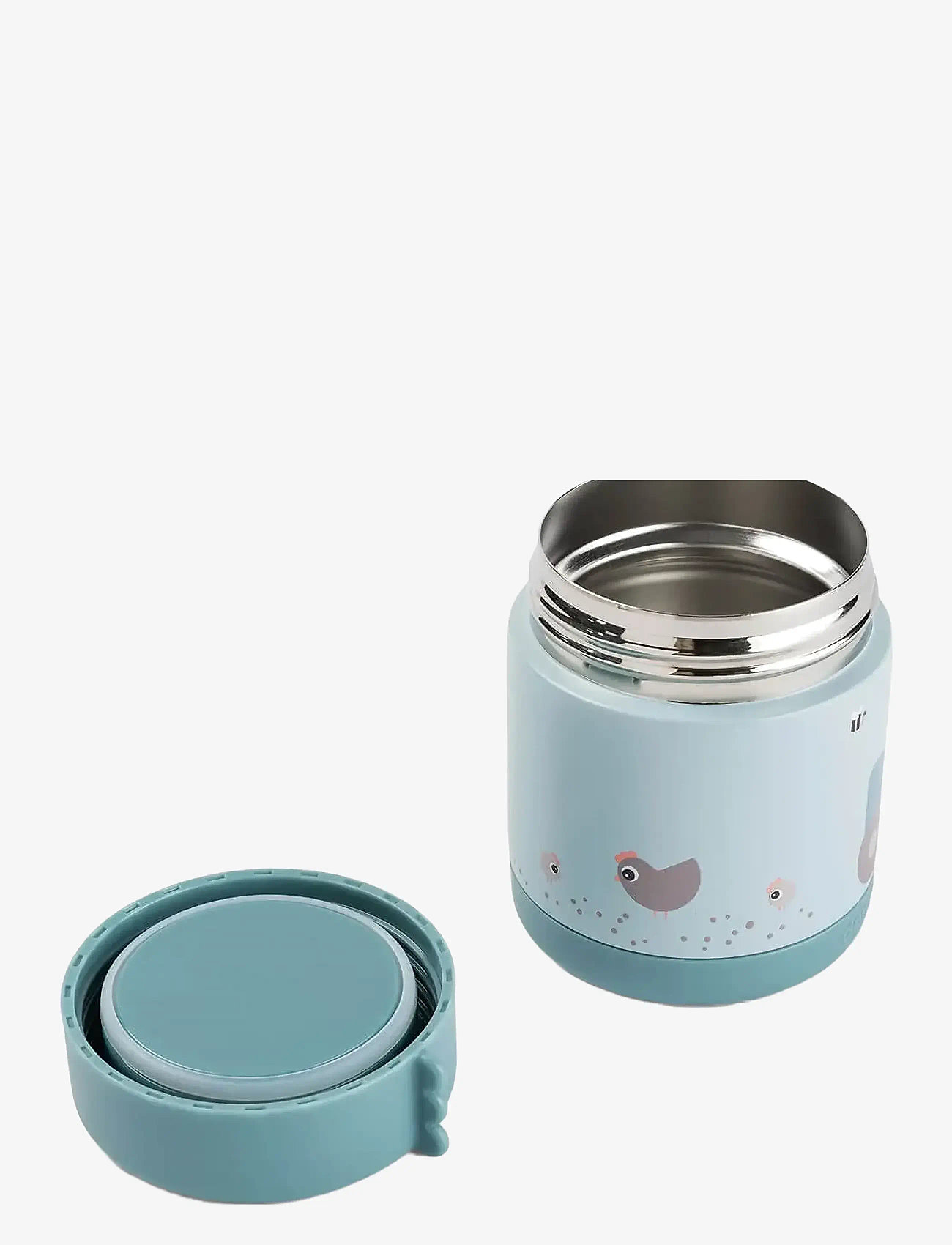 Done by Deer - Insulated food jar Tiny farm Blue 300 ml - cups & mugs - blue - 2