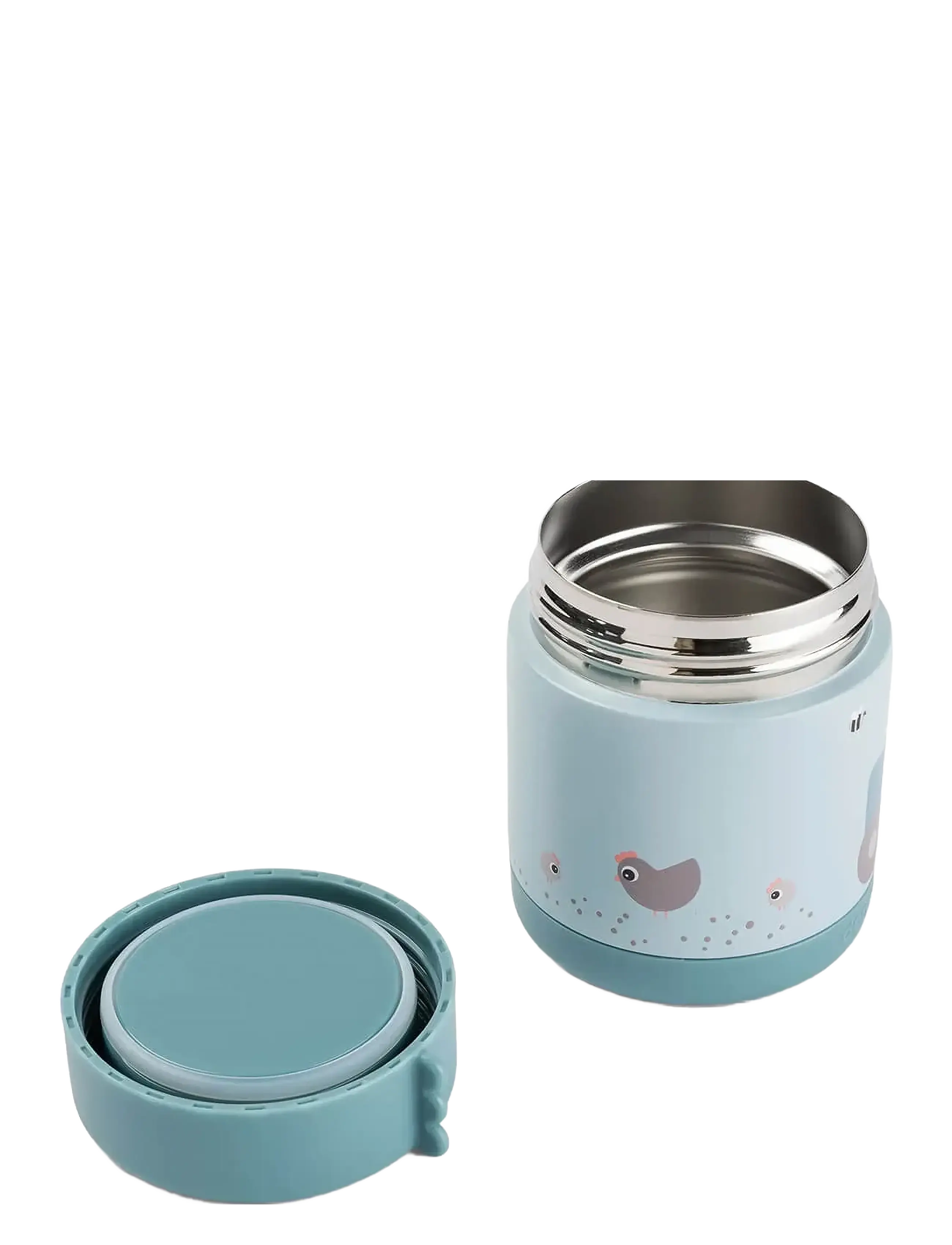 Done by Deer - Insulated food jar Tiny farm Blue 300 ml - krus & kopper - blue - 2