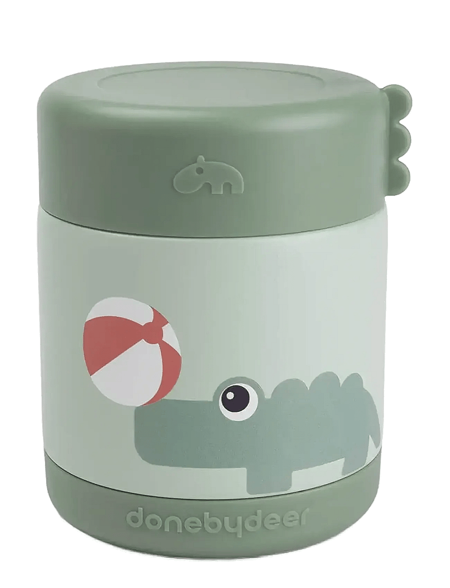 Done by Deer - Insulated food jar Playground Green 300 ml - kūdikių maisto konteineriai - green - 1