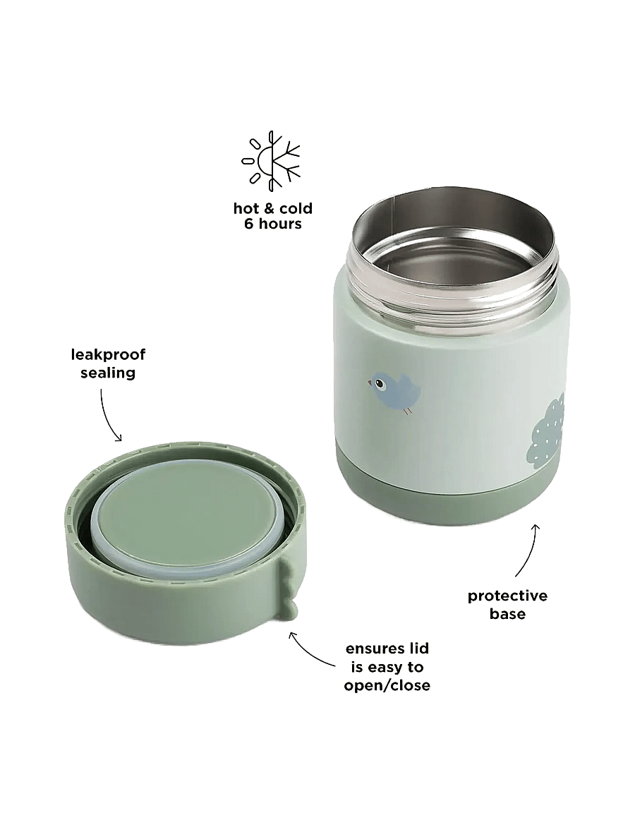Done by Deer - Insulated food jar Playground Green 300 ml - kūdikių maisto konteineriai - green - 3