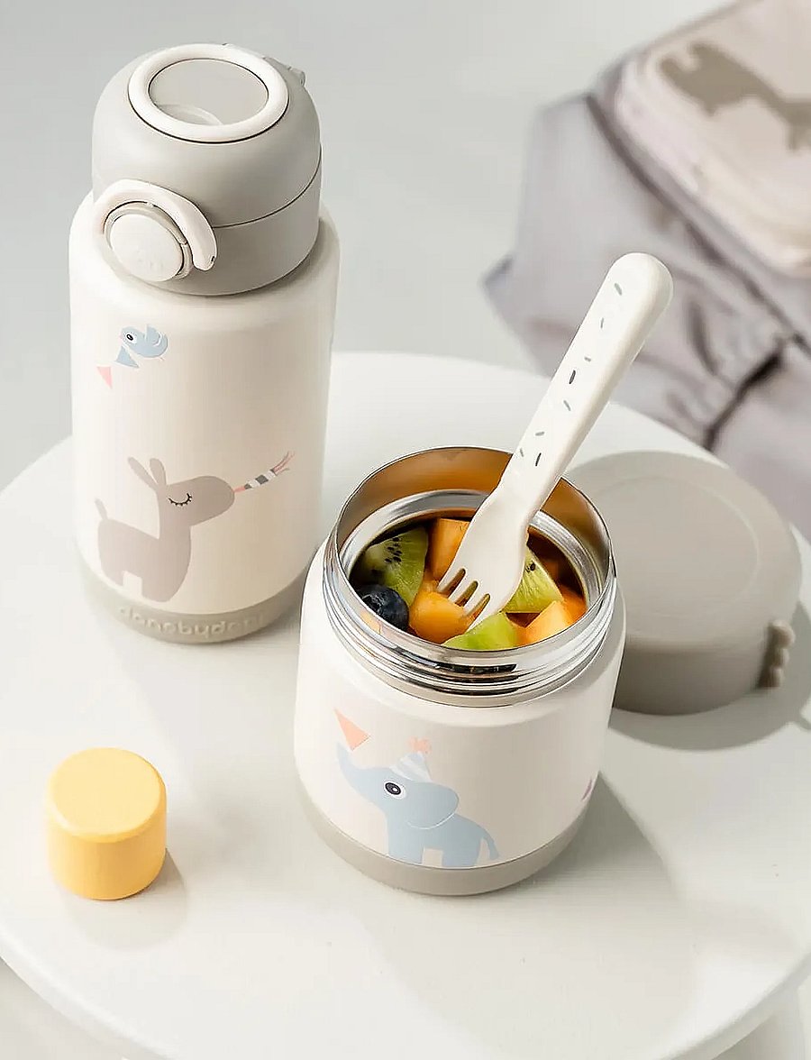 Done by Deer - Insulated food jar Celebration Sand 300 ml - bakjes voor babyvoeding - sand - 0