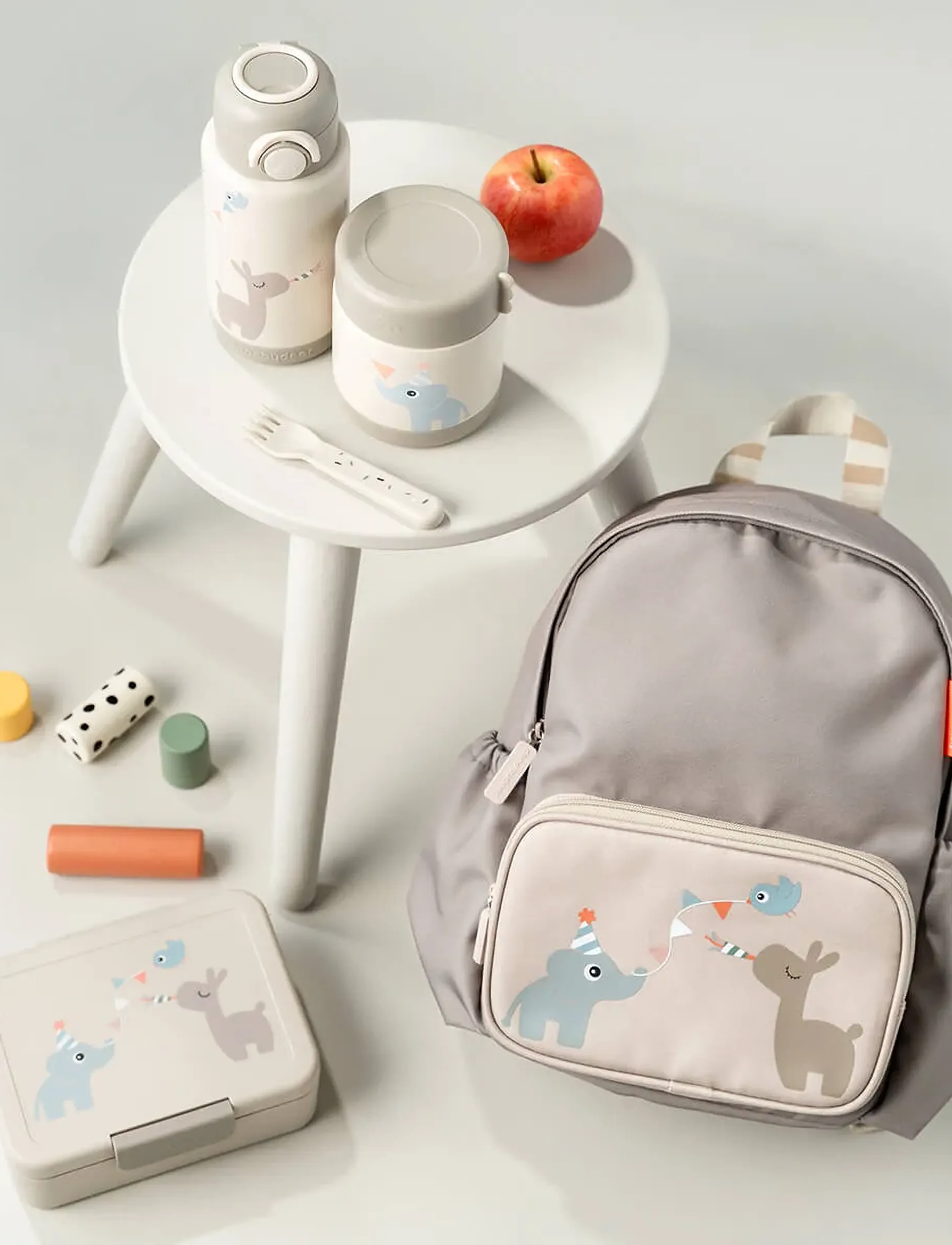 Done by Deer - Insulated food jar Celebration Sand 300 ml - bakjes voor babyvoeding - sand - 4