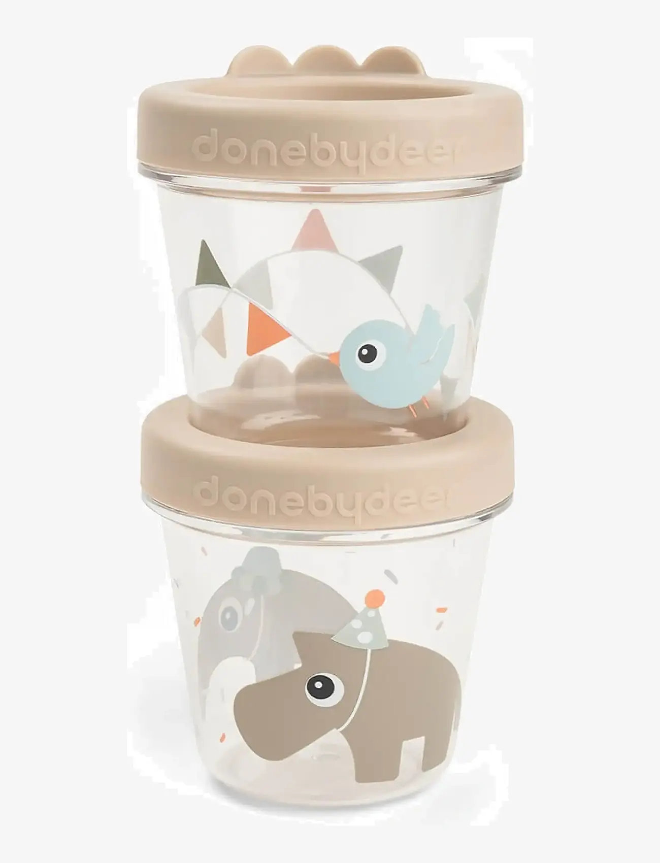 Done by Deer - Baby food container 2-pack Celebration Sand - beebitoidu anumad - sand - 1