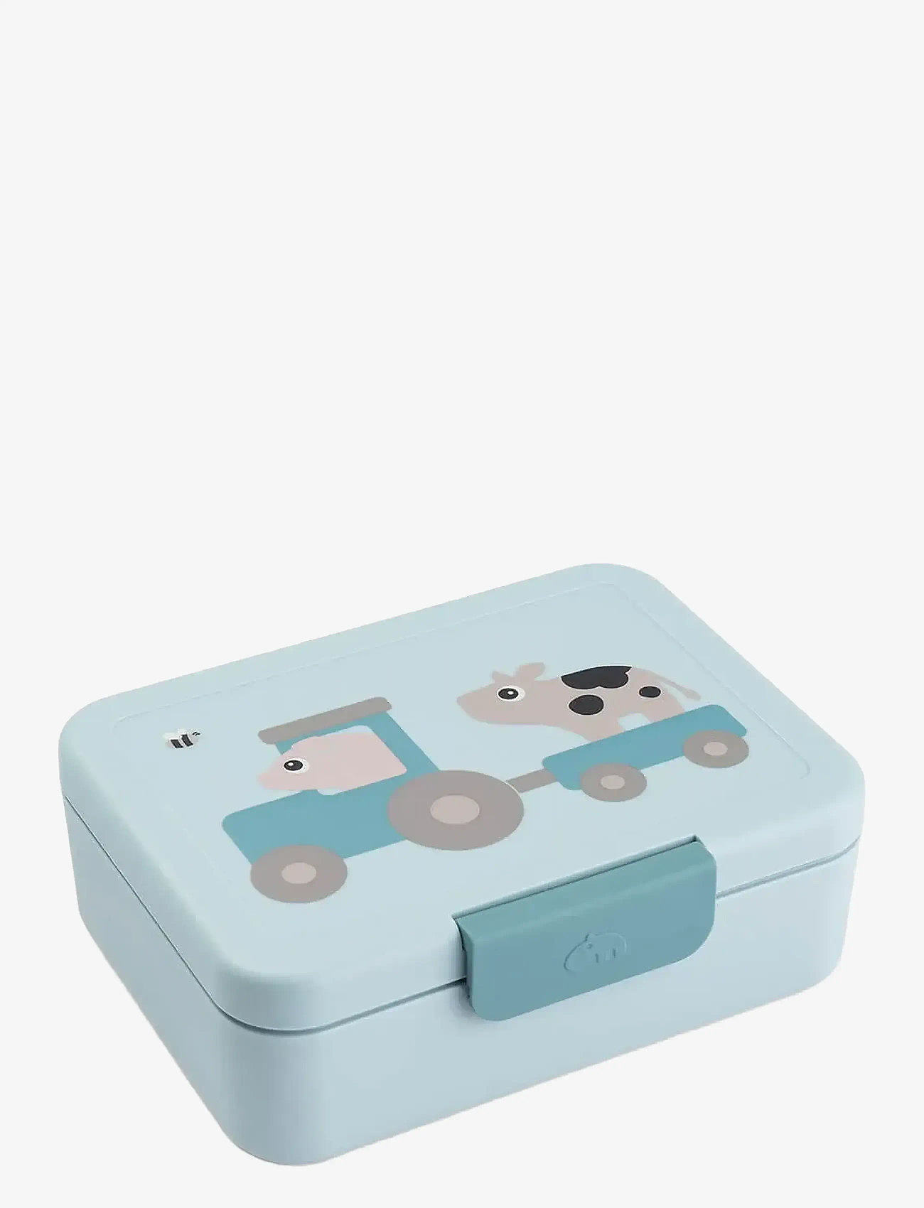 Done by Deer - Lunch box w/divider Tiny farm Blue - pudełka śniadaniowe - blue - 1