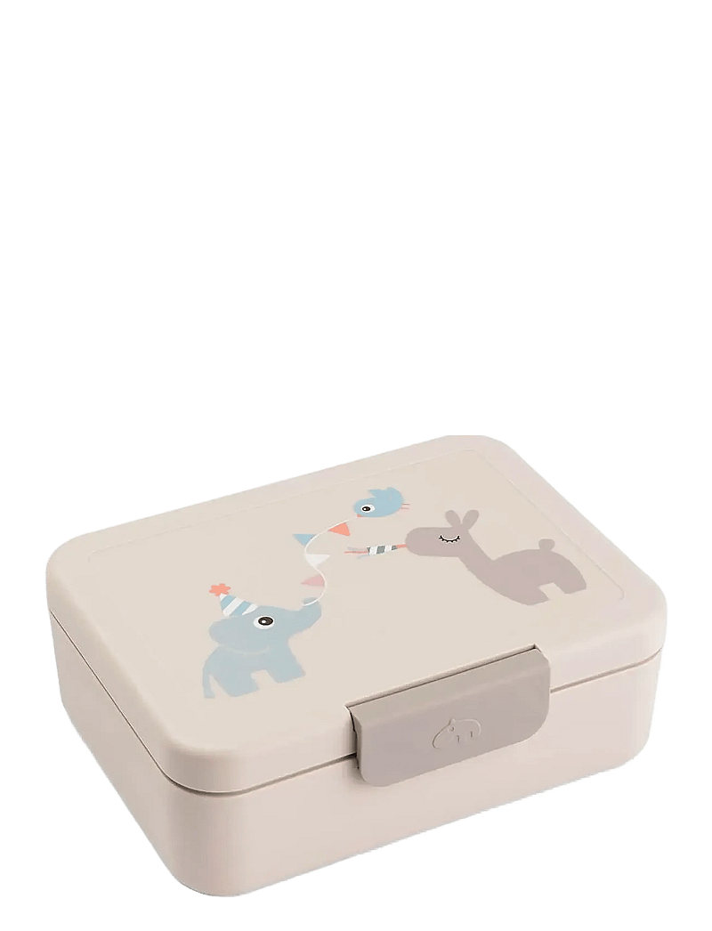 Done by Deer - Lunch box w/divider Celebration Sand - lõunasöögikarbid - sand - 1