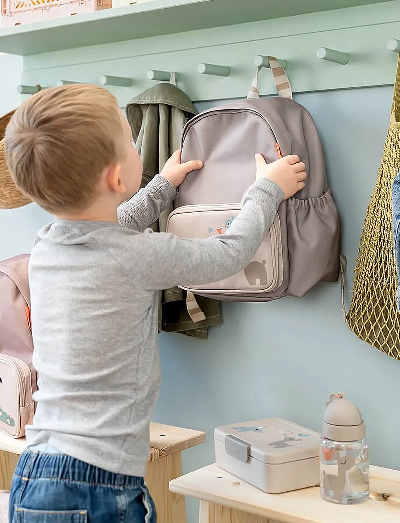 Done by Deer - Lunch box w/divider Celebration Sand - lõunasöögikarbid - sand - 0