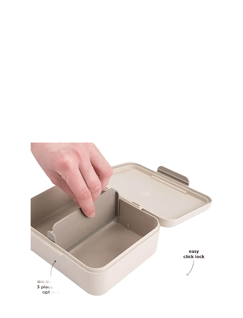 Done by Deer - Lunch box w/divider Celebration Sand - lõunasöögikarbid - sand - 3