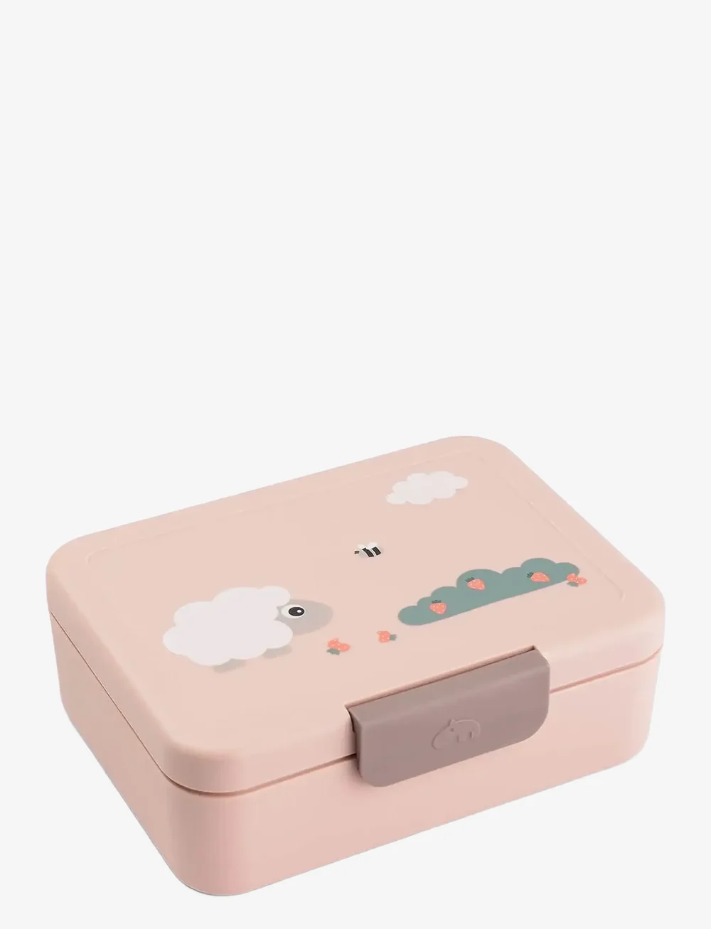 Done by Deer - Lunch box w/divider Tiny farm Powder - brotdosen - powder - 1