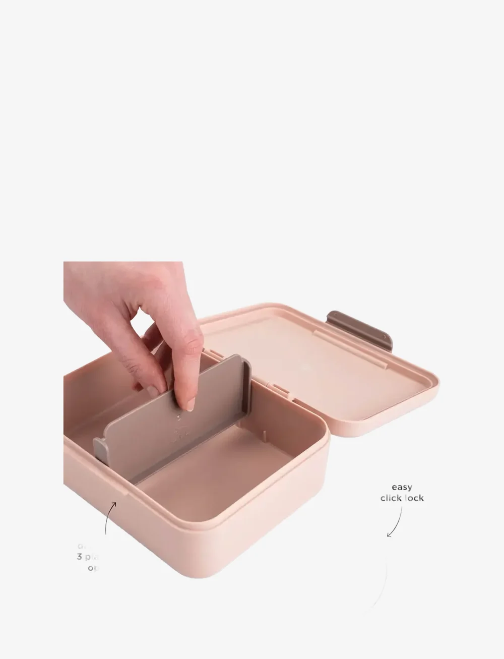 Done by Deer - Lunch box w/divider Tiny farm Powder - brotdosen - powder - 3