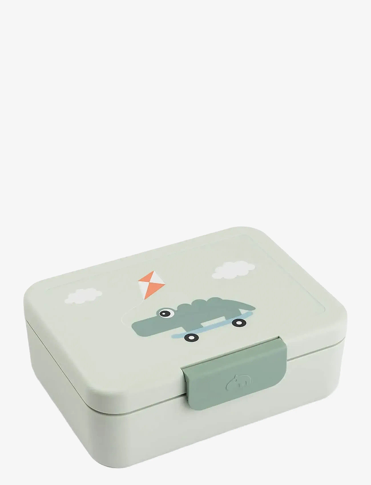 Done by Deer - Lunch box w/divider Playground Green - lunch boxes - green - 1