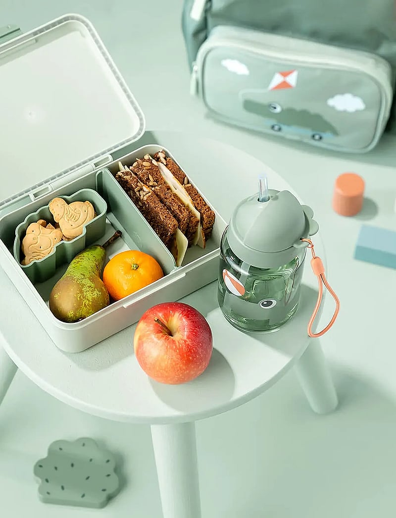 Done by Deer - Lunch box w/divider Playground Green - lõunasöögikarbid - green - 4