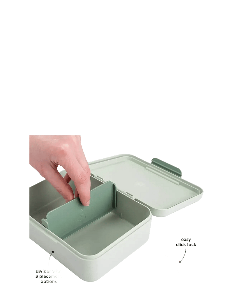 Done by Deer - Lunch box w/divider Playground Green - lõunasöögikarbid - green - 3