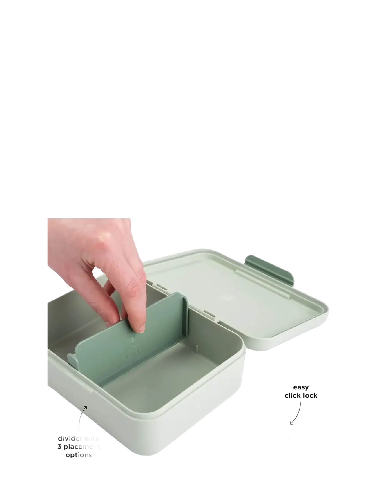Done by Deer - Lunch box w/divider Playground Green - madkasser - green - 3