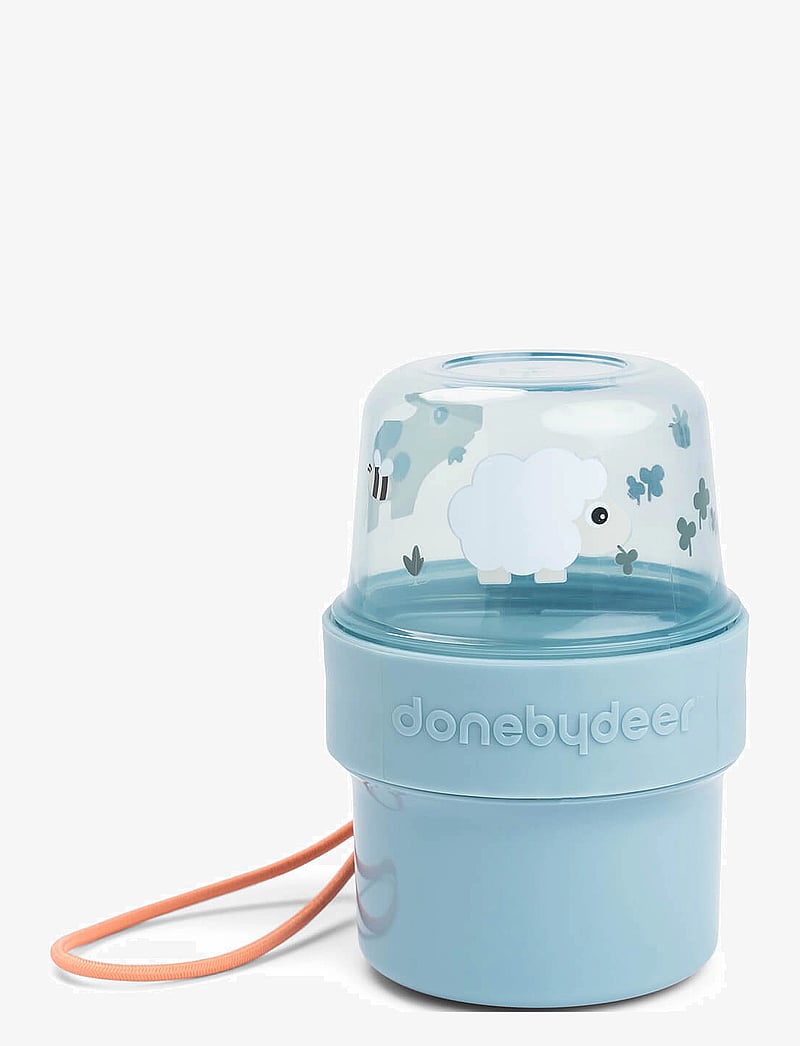 Done by Deer - To go 2-way snack container S Tiny farm Blue - behälter für babynahrung - blue - 0