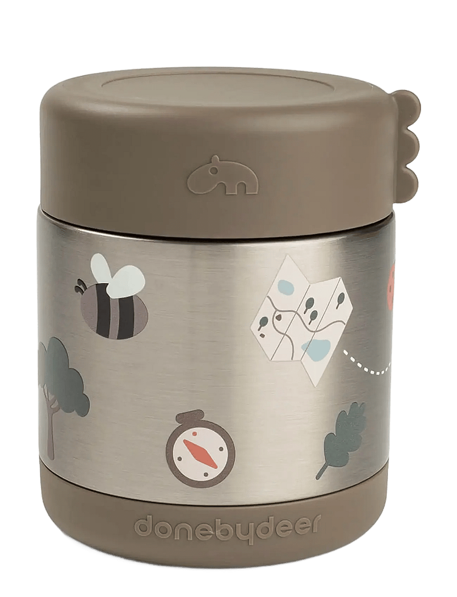 Done by Deer - Insulated food jar Tiny trails Sand 300 ml - behälter für babynahrung - sand - 1