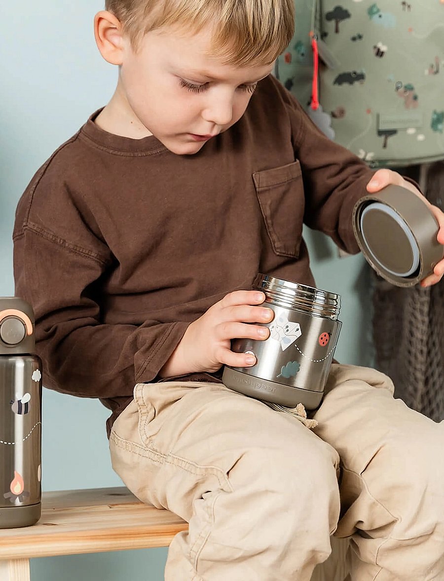 Done by Deer - Insulated food jar Tiny trails Sand 300 ml - behälter für babynahrung - sand - 0