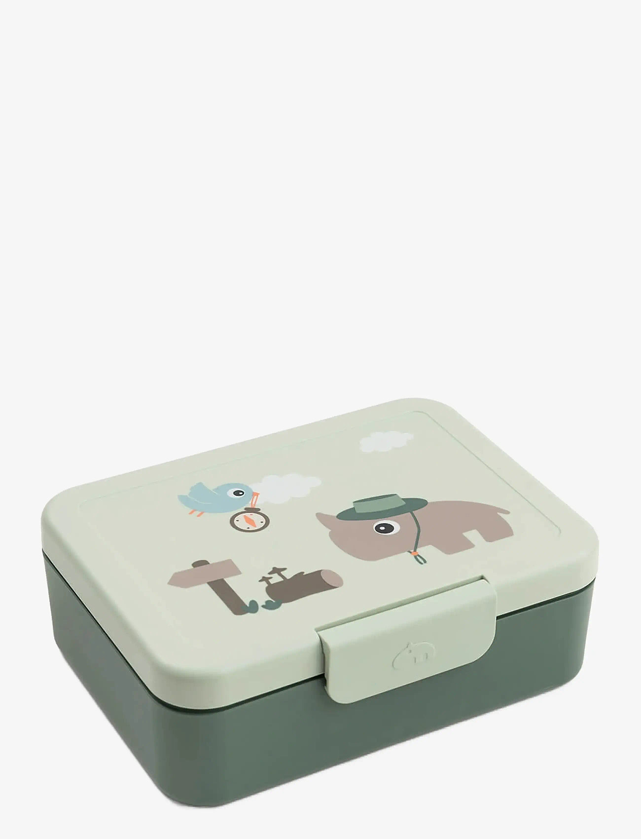 Done by Deer - Lunch box w/divider Tiny trails Green - baby food containers - green - 1