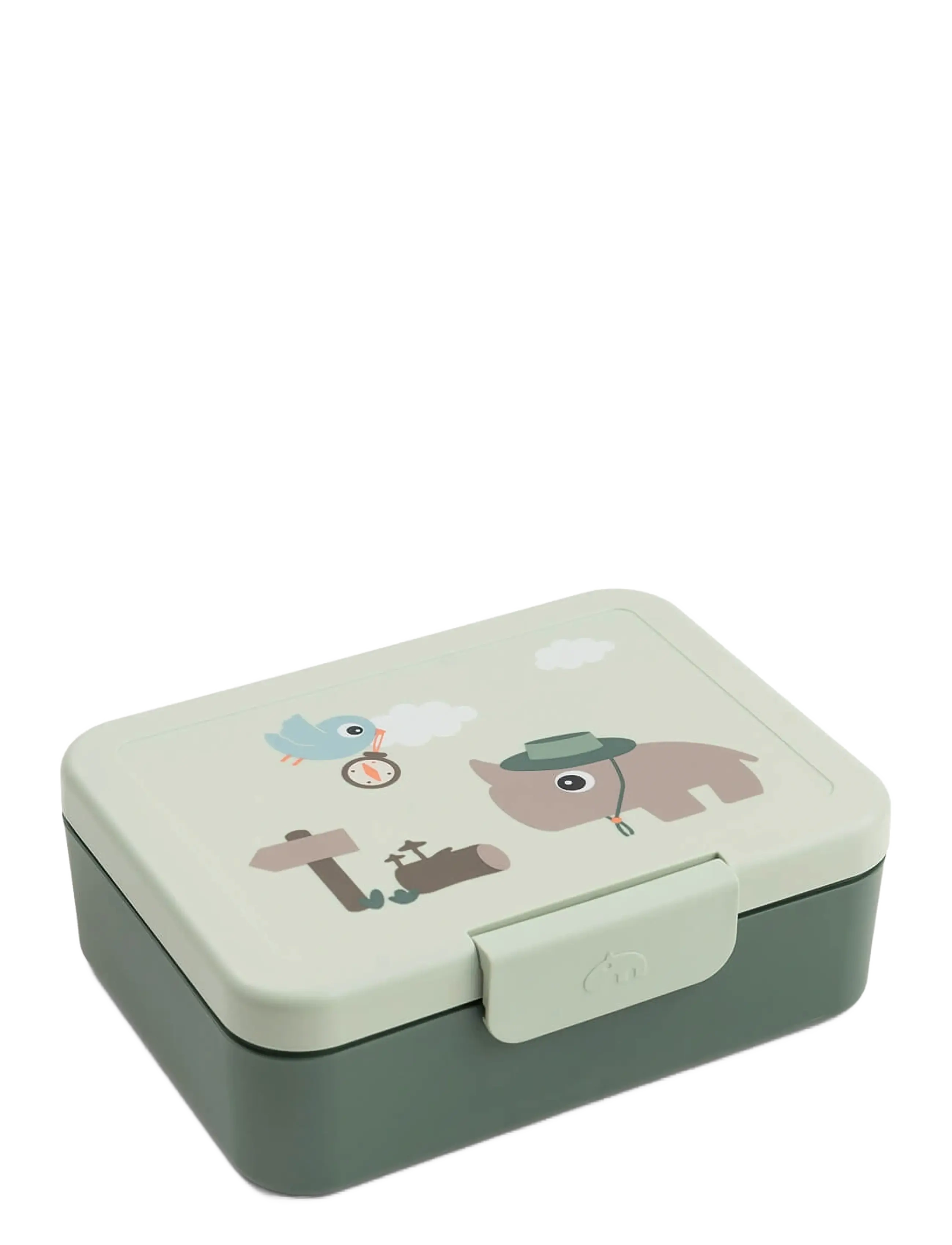 Done by Deer Lunch box w/divider Tiny trails Green - Nouveautés - GREEN / green