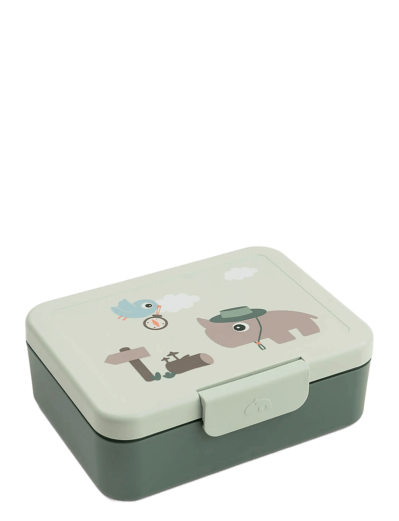 Done by Deer - Lunch box w/divider Tiny trails Green - behälter für babynahrung - green - 1