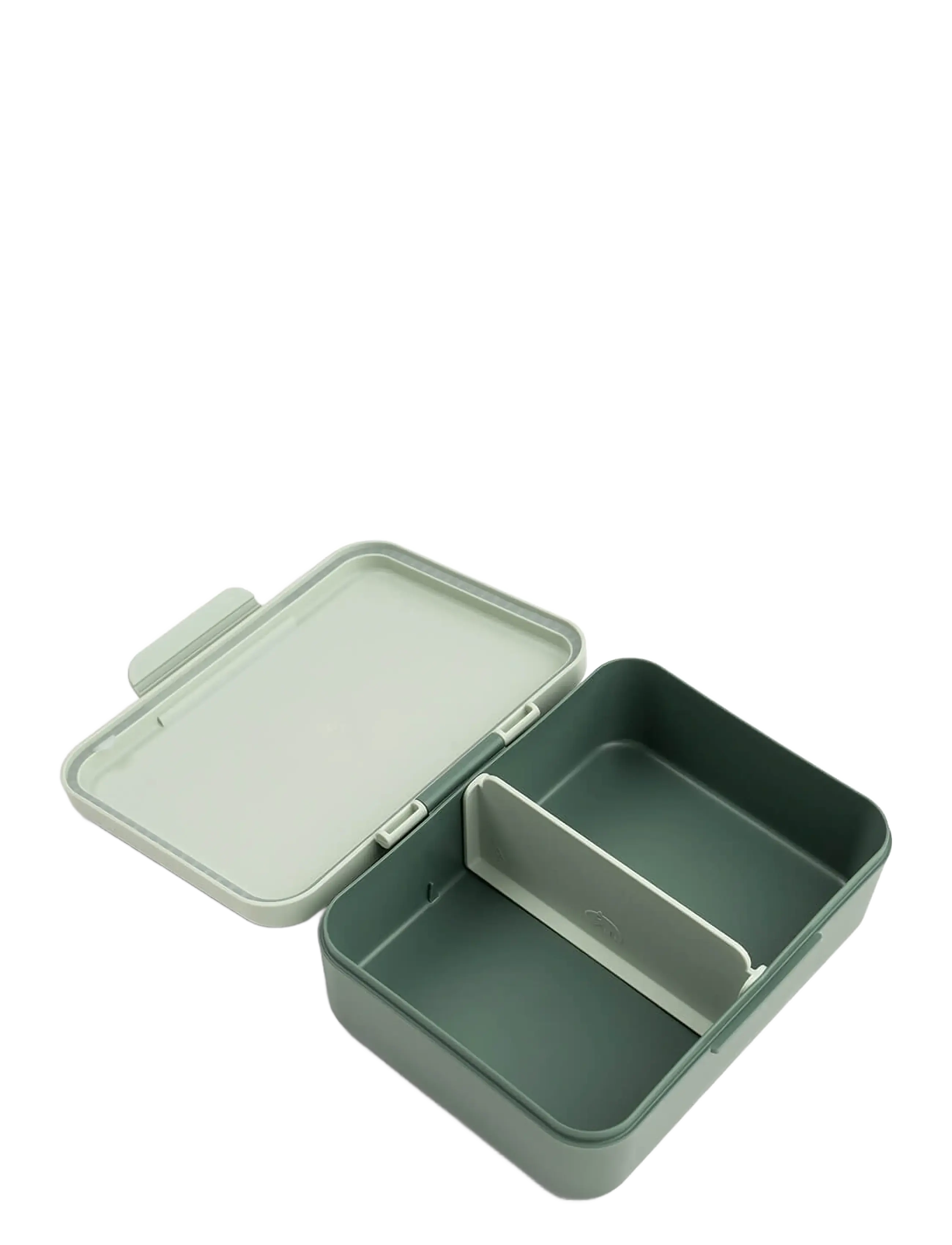 Done by Deer - Lunch box w/divider Tiny trails Green - contenants de nourriture pour bébé - green - 2