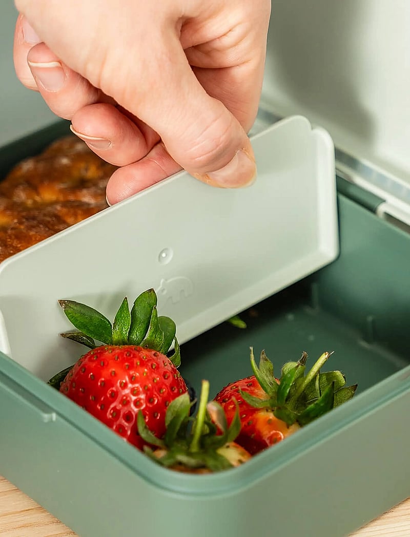 Done by Deer - Lunch box w/divider Tiny trails Green - behälter für babynahrung - green - 5