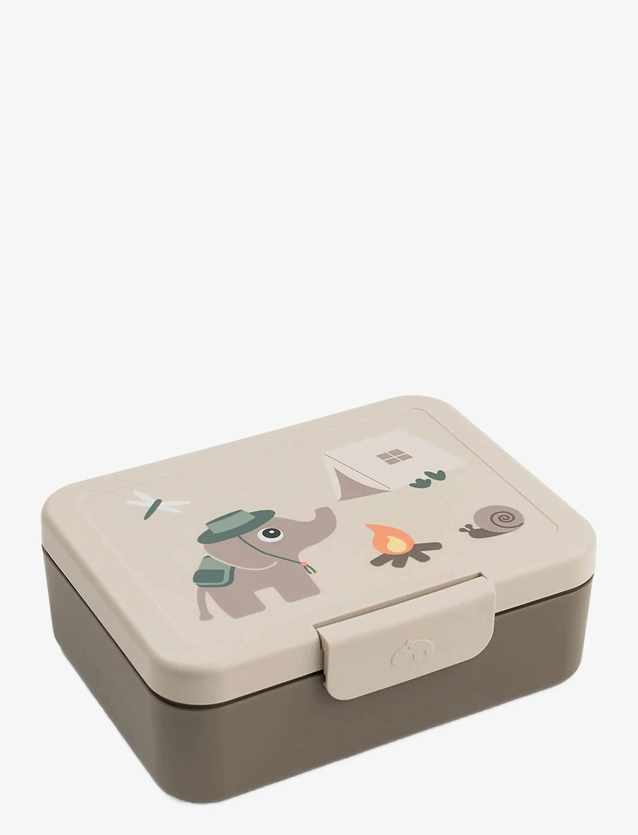Done by Deer - Lunch box w/divider Tiny trails Sand - brotdosen - sand - 1