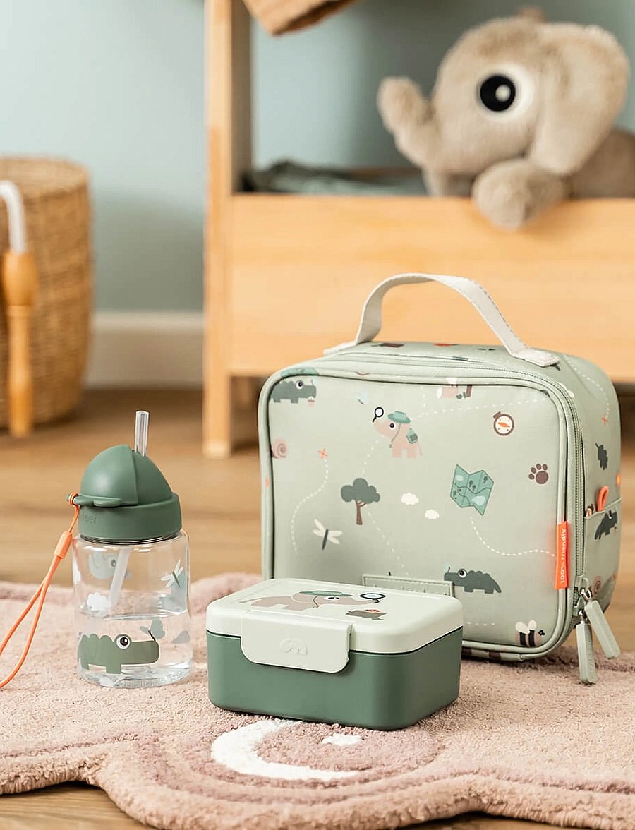 Done by Deer - Tiny lunch box w/snack picks Tiny trails Green - behälter für babynahrung - green - 5