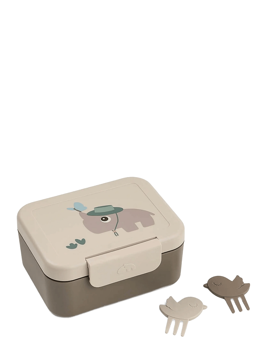 Done by Deer - Tiny lunch box w/snack picks Tiny trails Sand - behälter für babynahrung - sand - 1