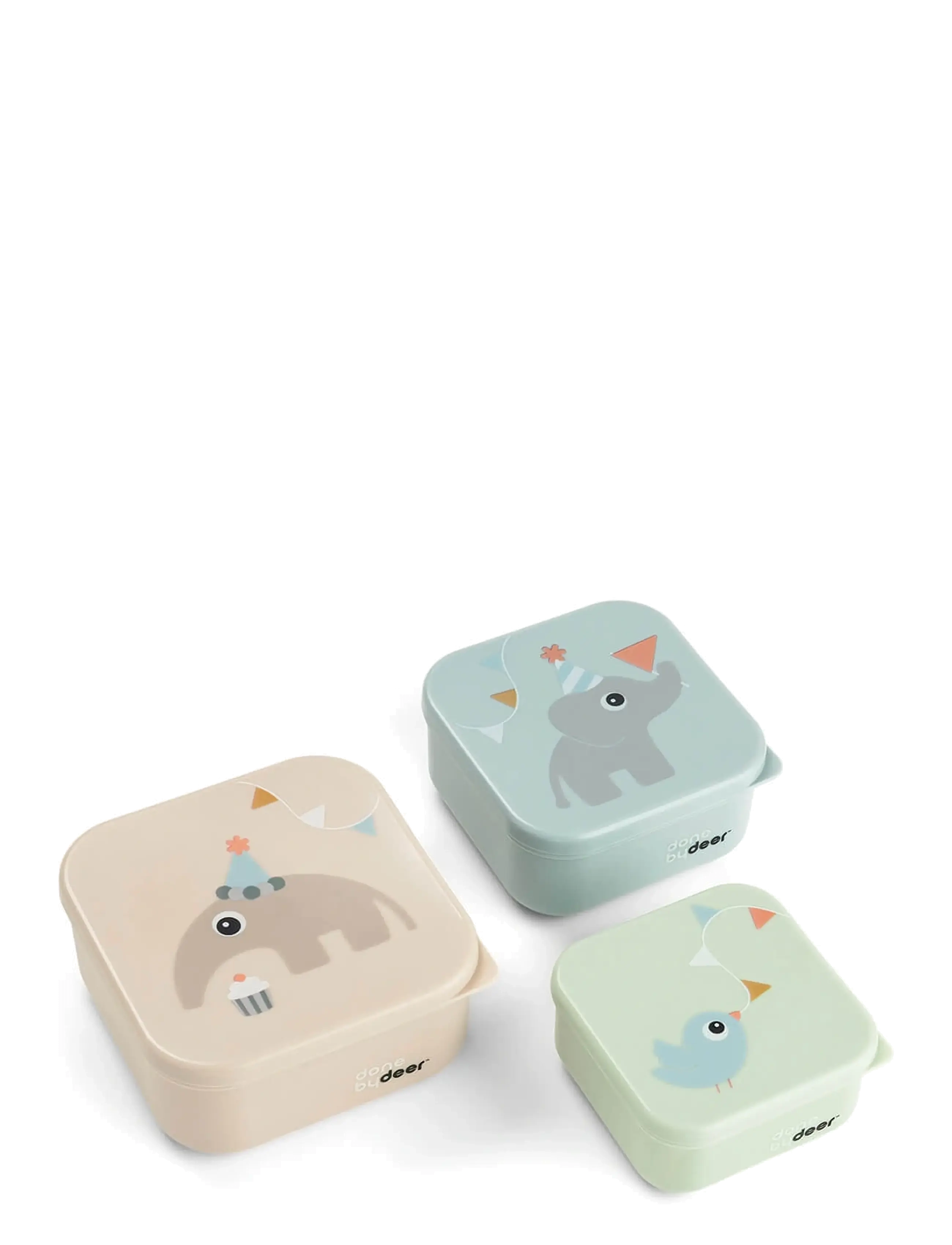 Done by Deer Snack box set 3 pcs Celebration Colour mix - Kids home - COLOUR MIX / multi