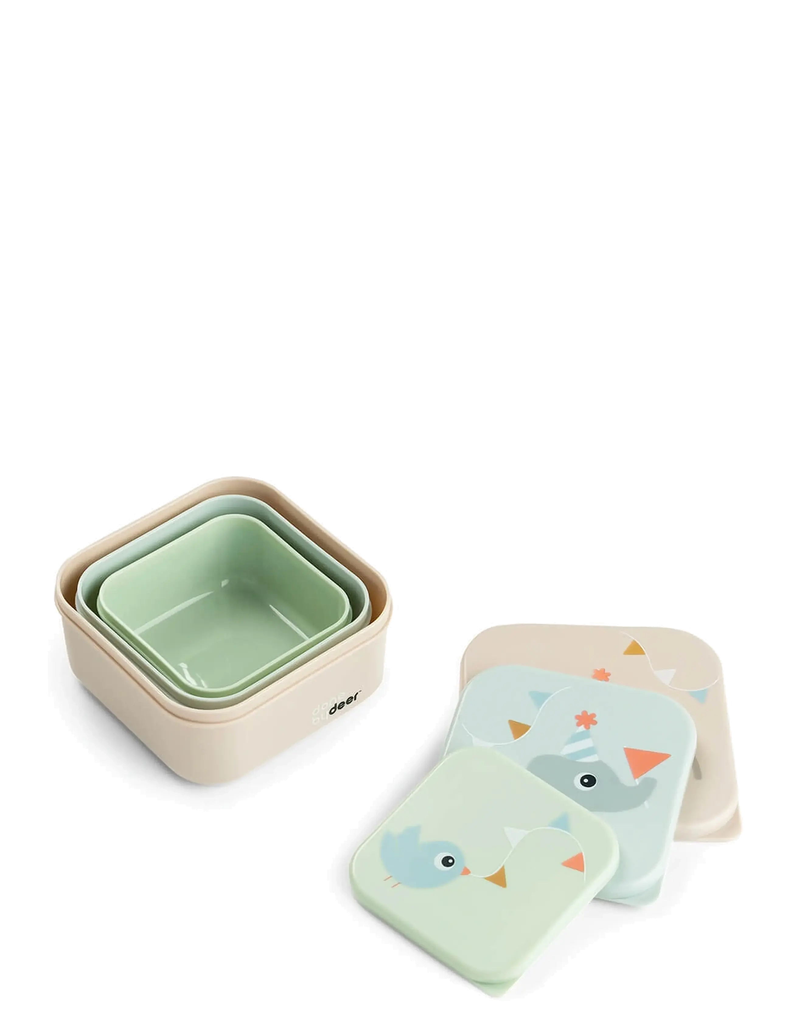 Done by Deer - Snack box set 3 pcs Celebration Colour mix - colour mix - 2