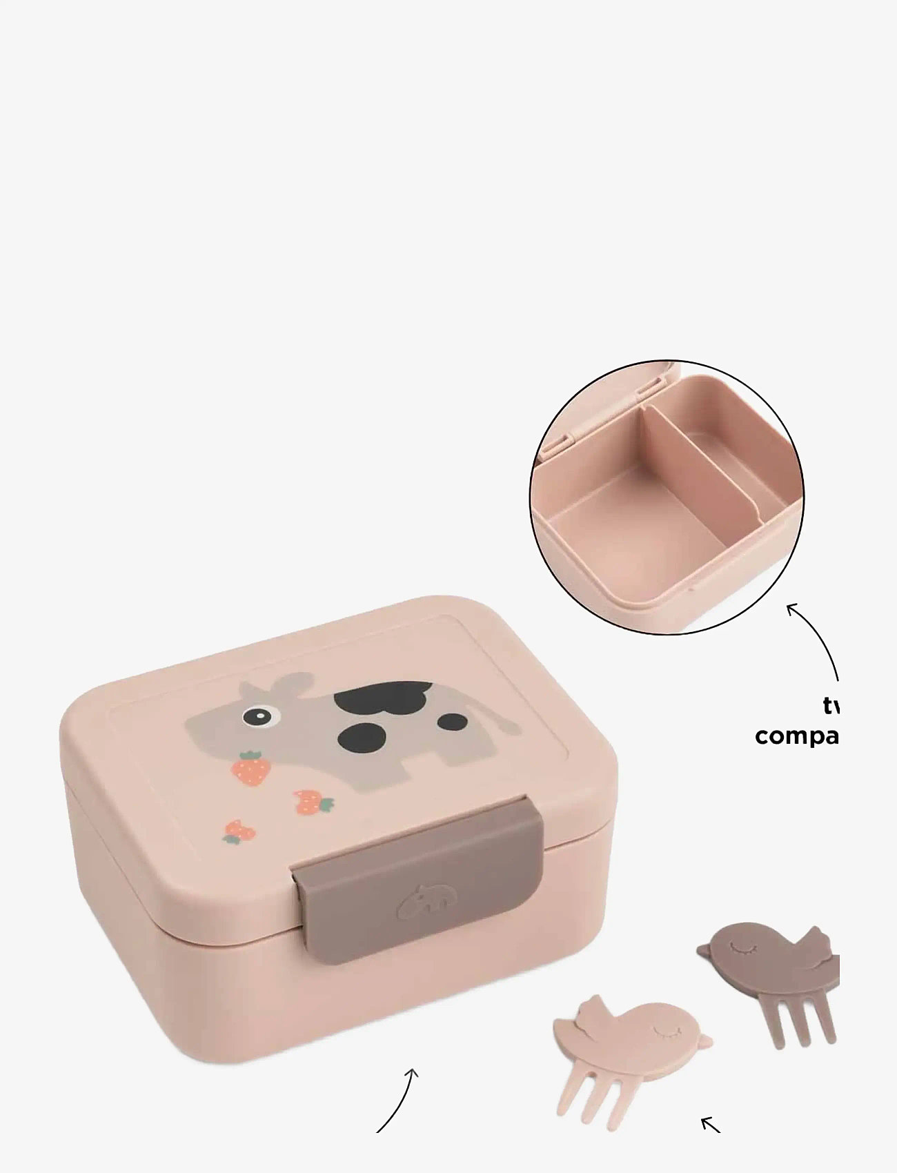 Done by Deer - Tiny lunch box w/snack picks Tiny farm Powder - baby food containers - powder - 3
