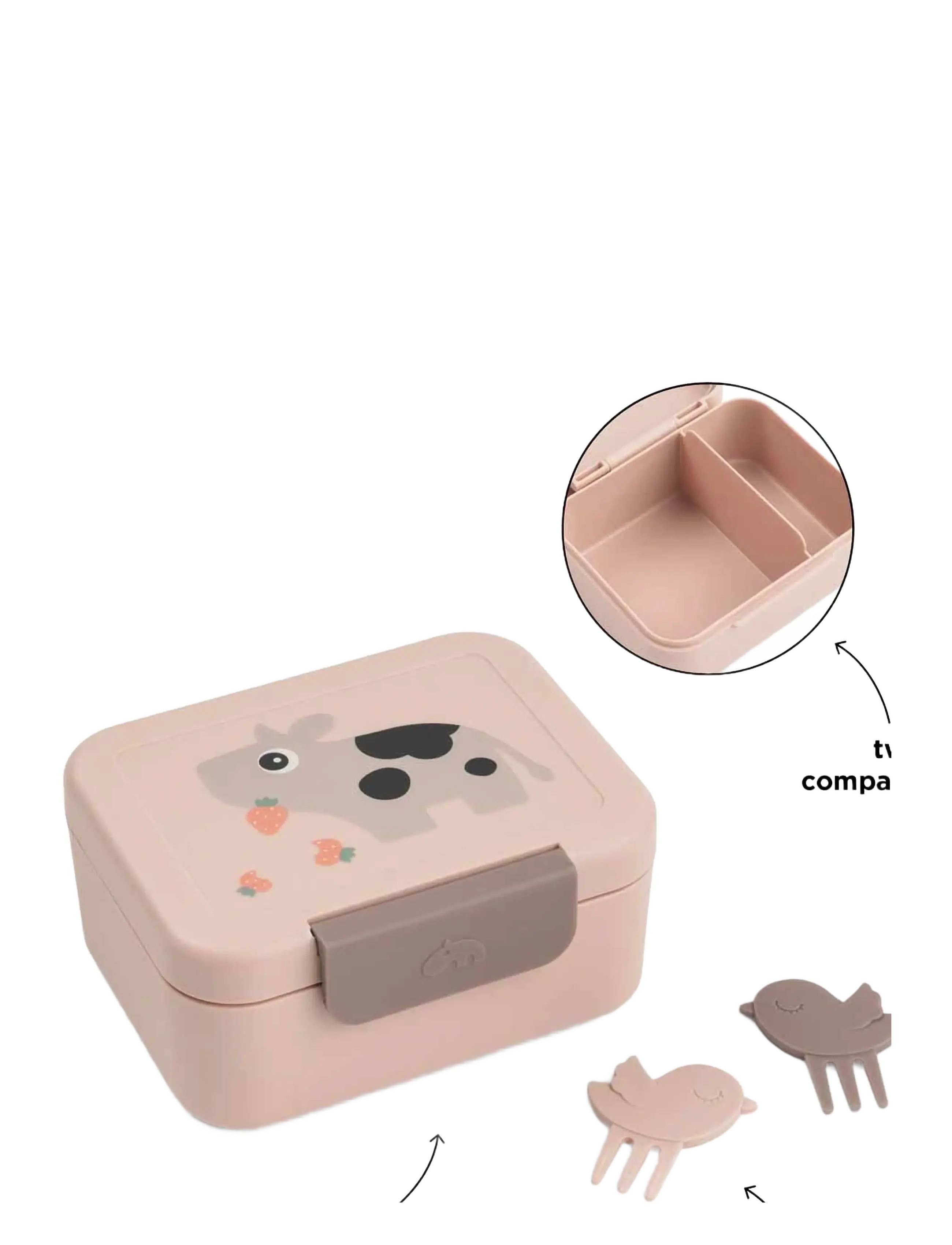 Done by Deer - Tiny lunch box w/snack picks Tiny farm Powder - behälter für babynahrung - powder - 3