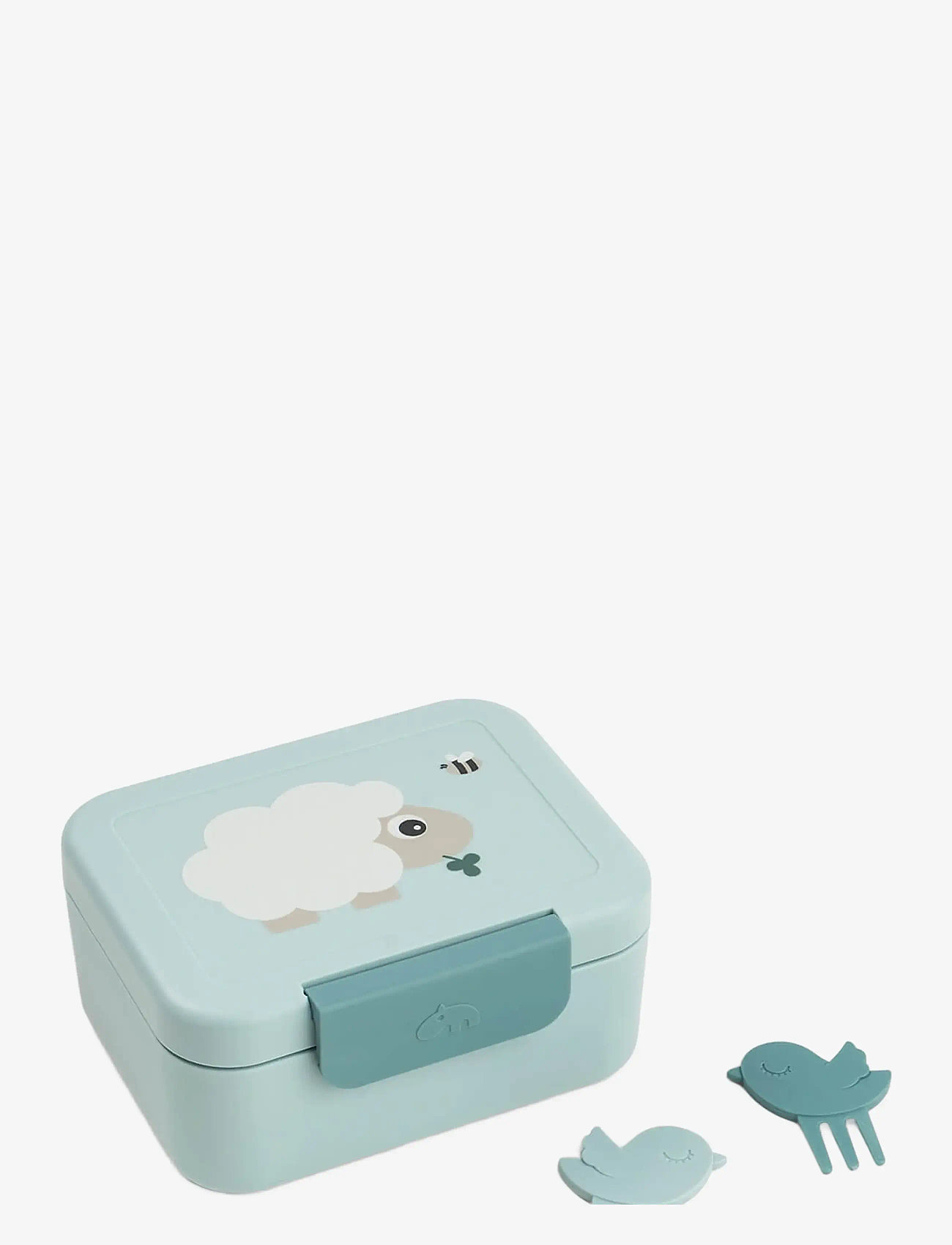 Done by Deer - Tiny lunch box w/snack picks Tiny farm Blue - lunch boxes & food containers - blue - 1