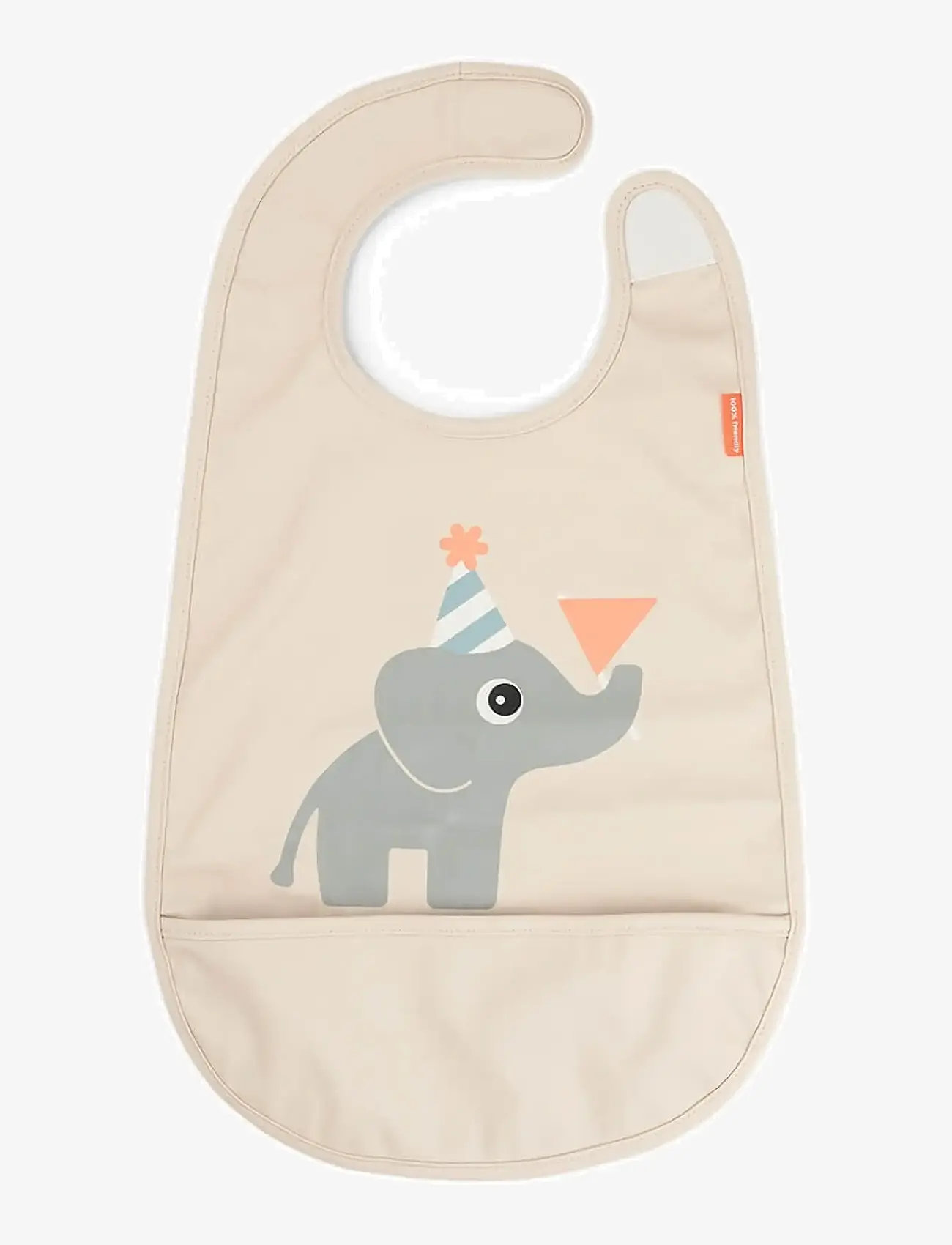 Done by Deer - Bib w/velcro Celebration Sand - Ärmellose lätzchen - sand - 1