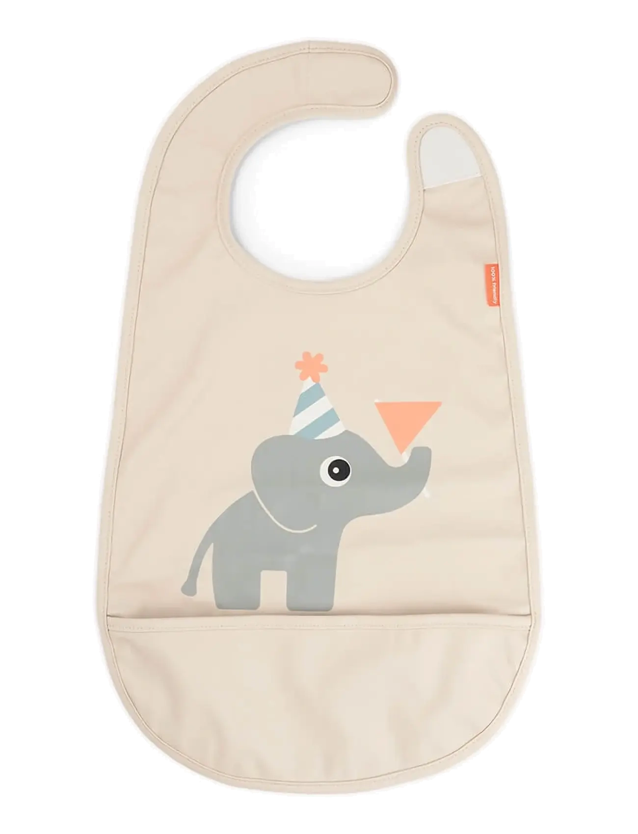 Done by Deer Bib w/velcro Celebration Sand - Essenszeit - SAND / beige