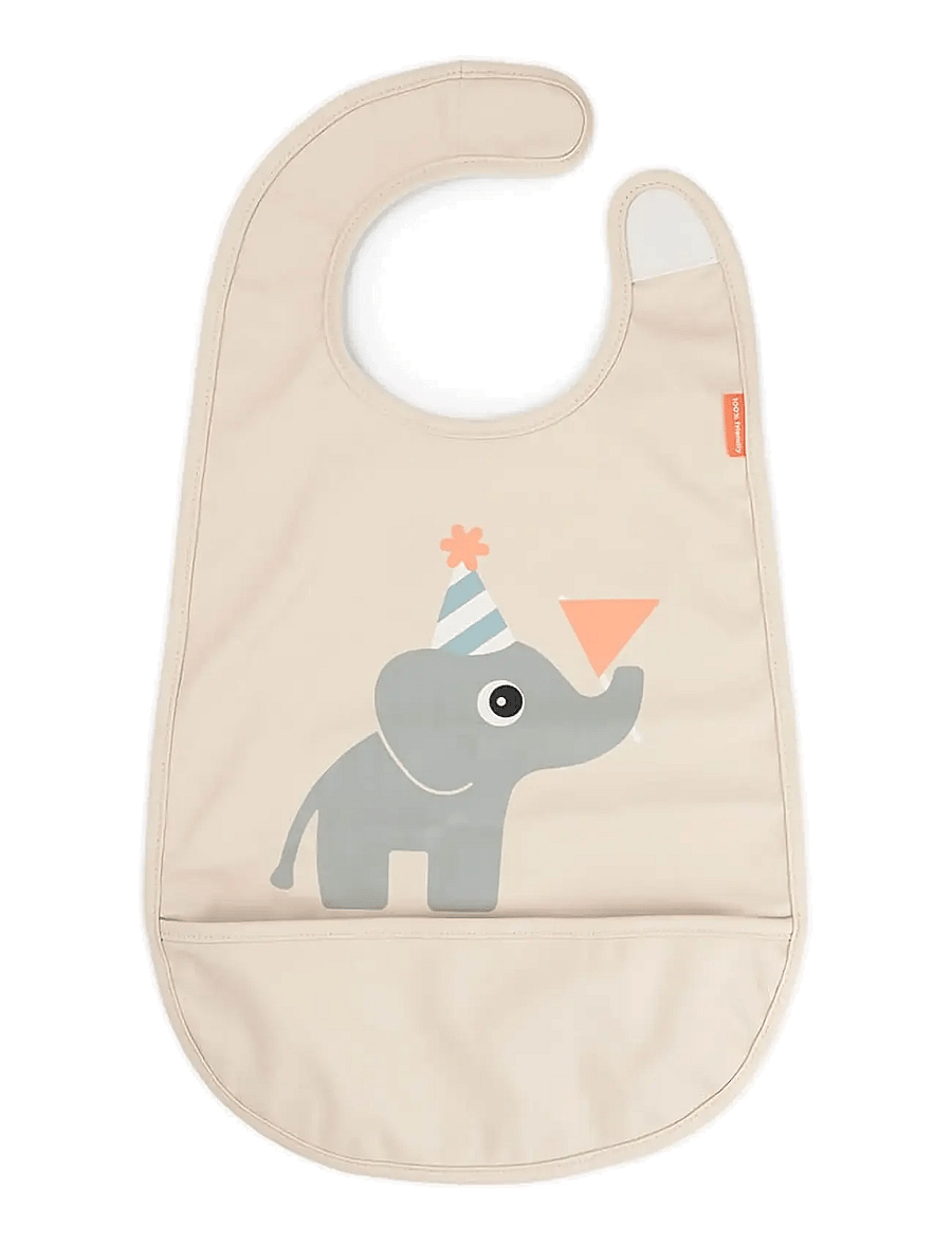 Done by Deer - Bib w/velcro Celebration Sand - Ärmellose lätzchen - sand - 1